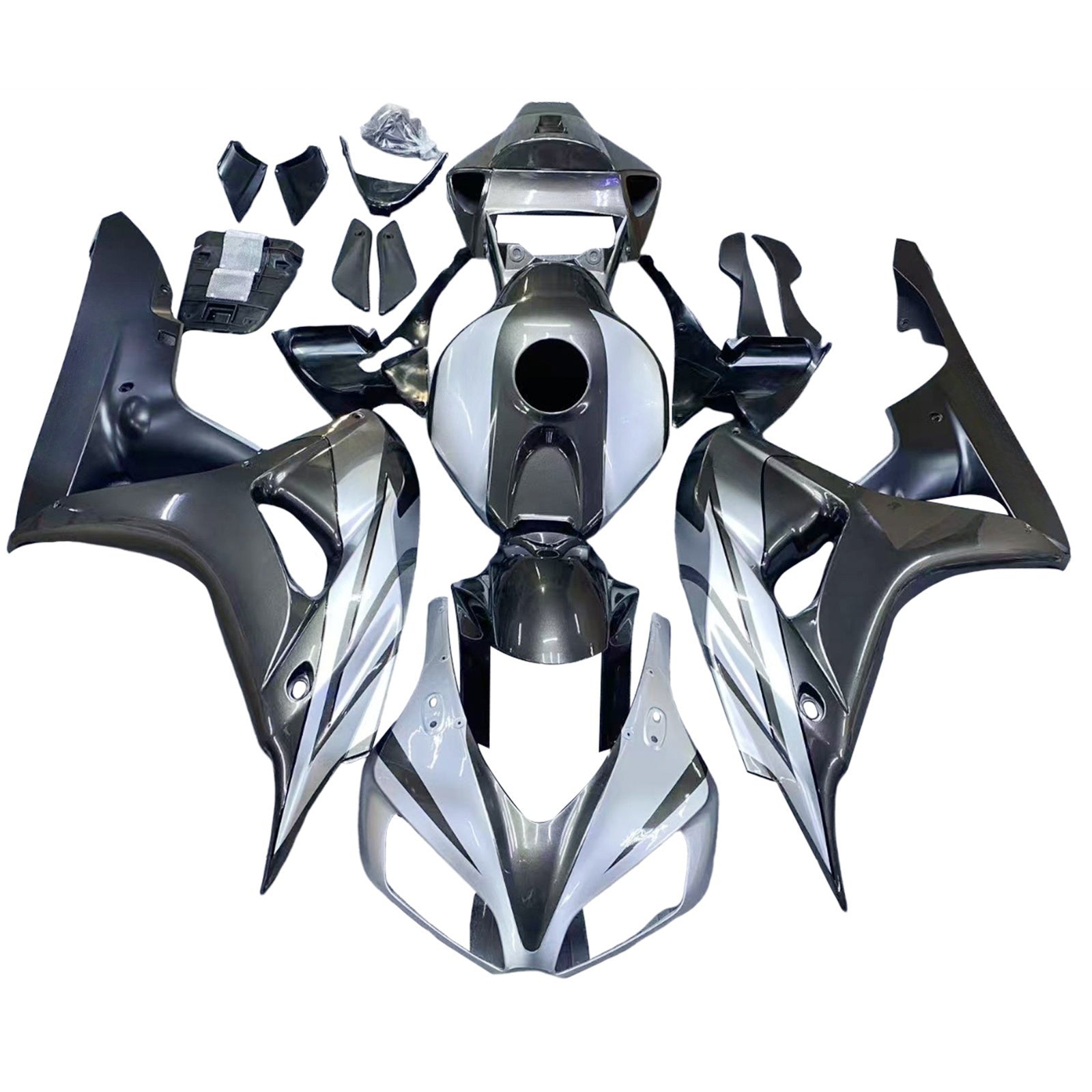 Carene Amotopart 2006-2007 Honda CBR 1000 RR Argento Grigio Metallizzato CBR Generico