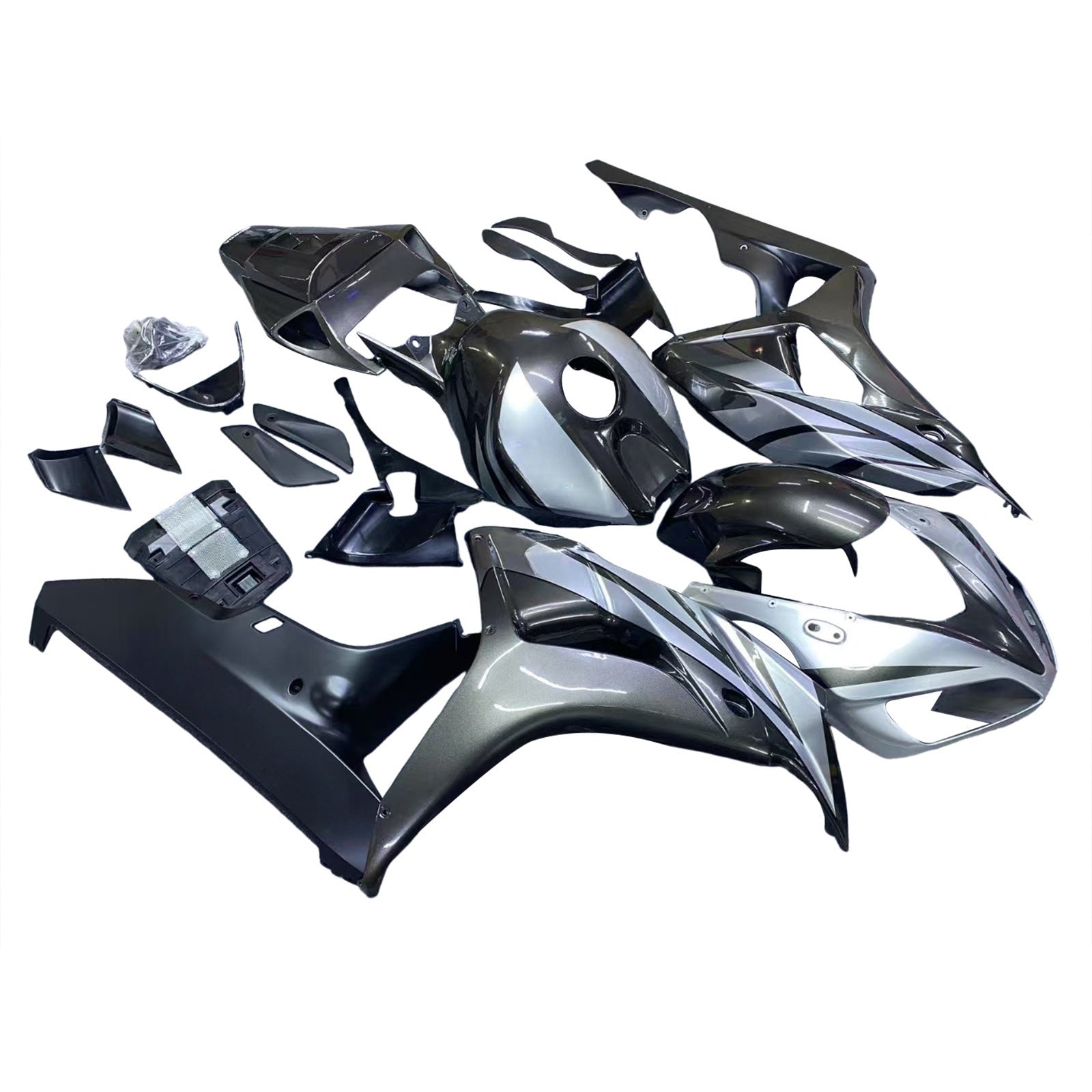 Carene Amotopart 2006-2007 Honda CBR 1000 RR Argento Grigio Metallizzato CBR Generico