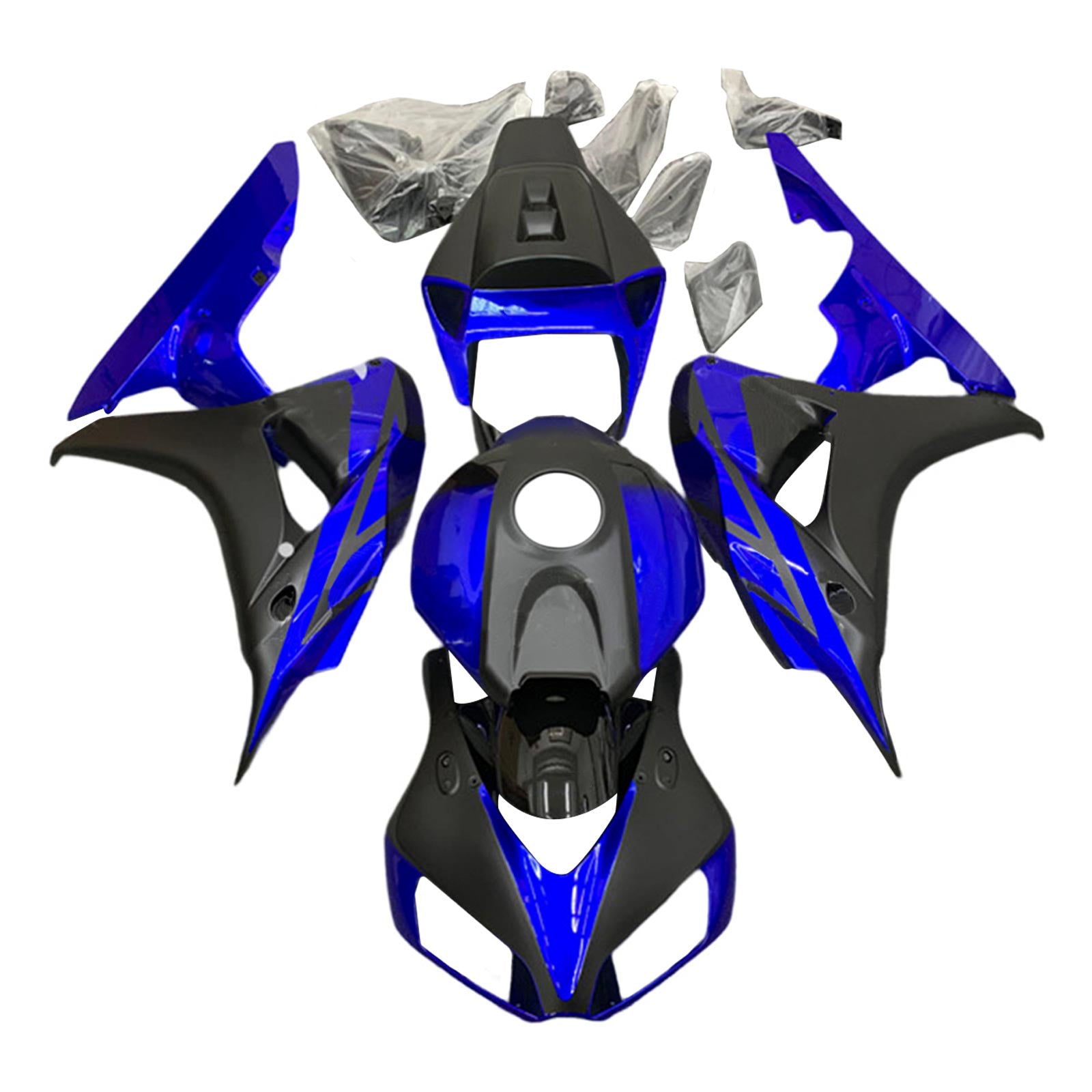 Amotopart Honda CBR1000RR 2006-2007 Kit Carénage Carrosserie Plastique ABS