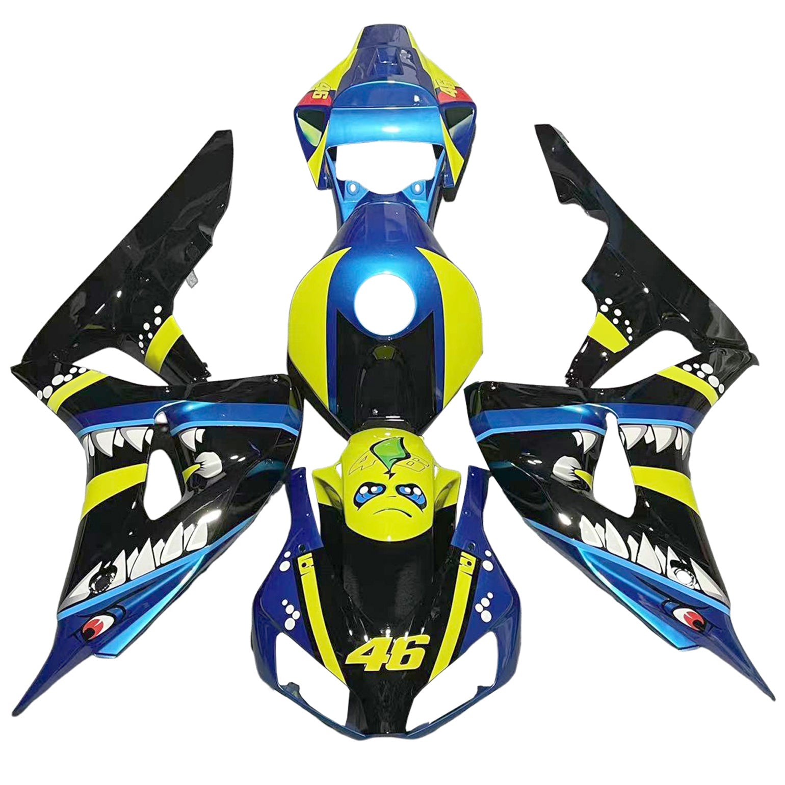 Amotopart Honda CBR1000RR 2006-2007 Kit Carrosserie plastični abs