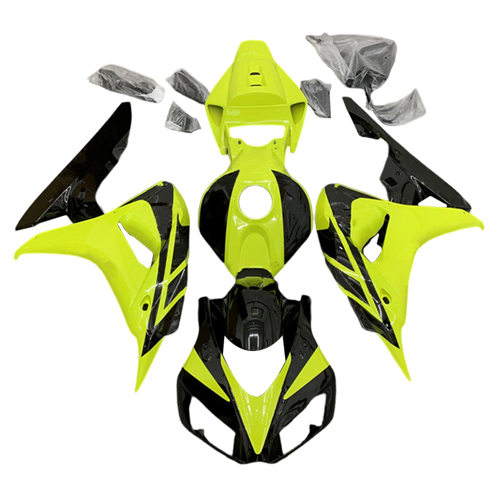 Amotopart Honda CBR1000RR 2006-2007 Kit Carénage Carrosserie Plastique ABS