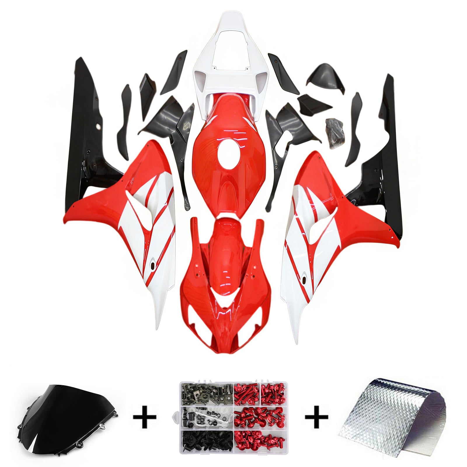 Amotopart Honda CBR1000RR 2006-2007 ABS muovinen korin suojasarja