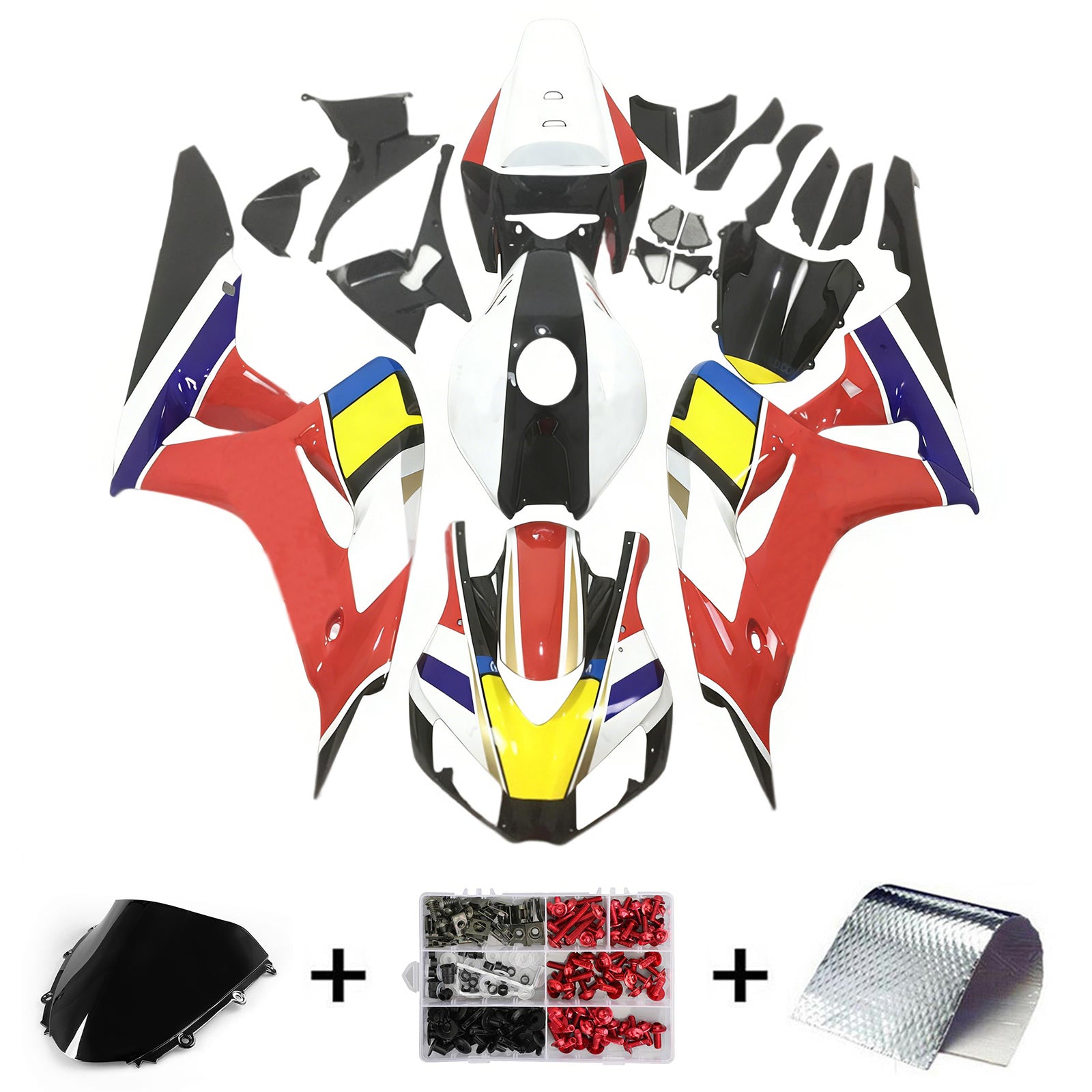Amotopart Honda CBR1000RR 2006-2007 Zestaw owiewek z tworzywa ABS do karoserii