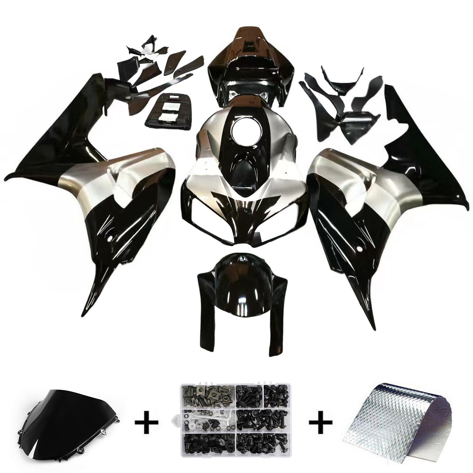 Amotopart Honda CBR1000RR 2006-2007 ABS muovinen korin suojasarja