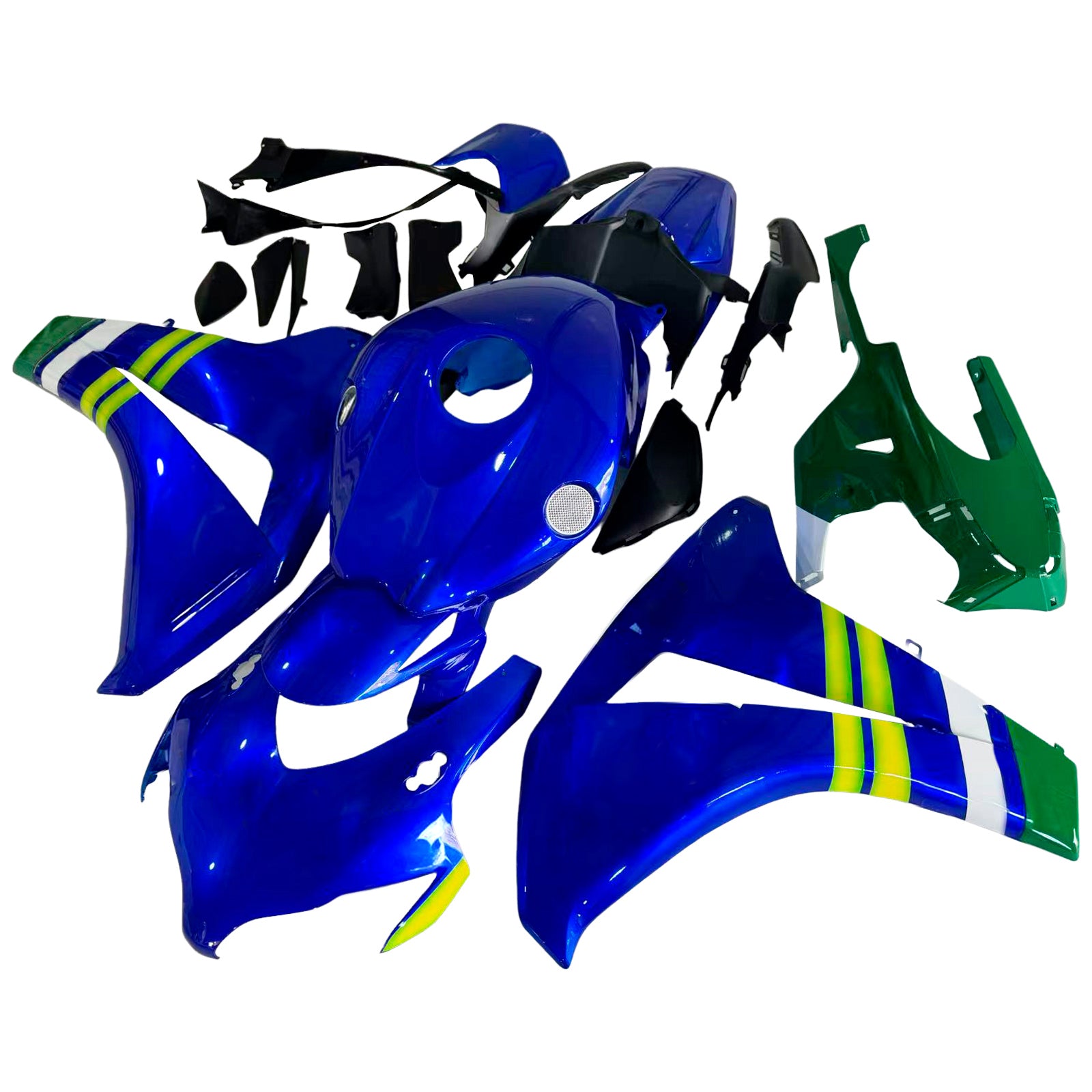 Amotopart Fairing 2008-2011 Honda CBR 1000 RR Sinivihreä Movistar Generic