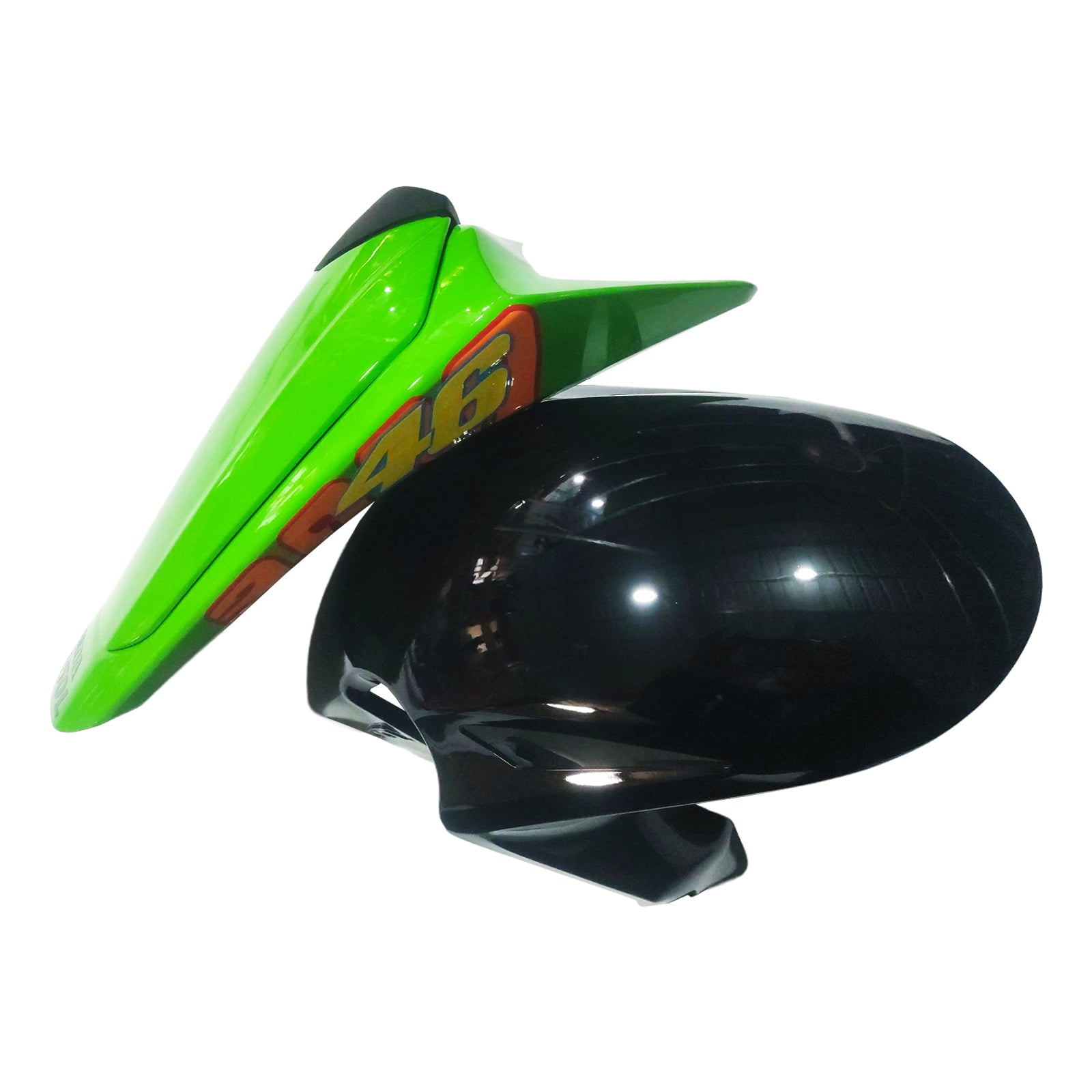 Carene Amotopart 2008-2011 Honda CBR 1000 RR Nero Verde Valentino Rossi Generico