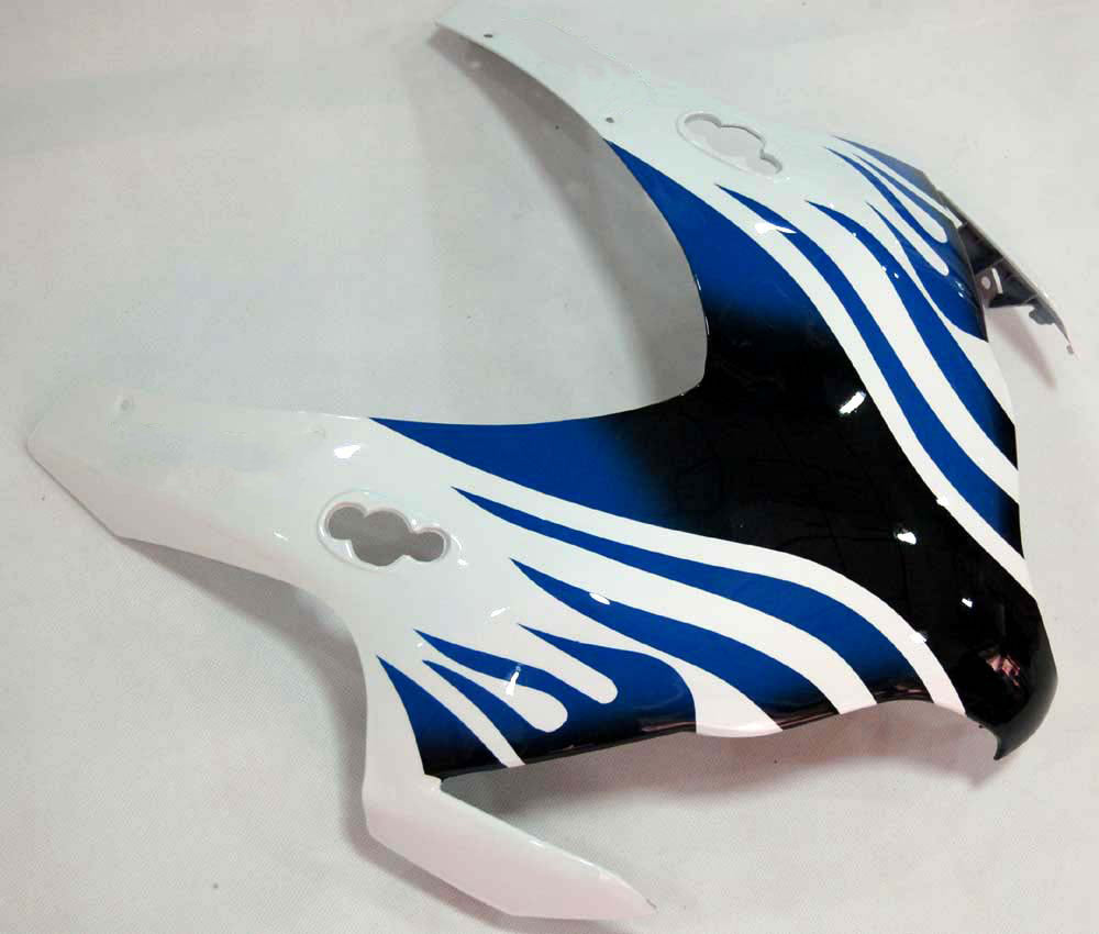 Carénages Amotopart 2008-2011 Honda CBR 1000 RR Blanc &amp; Bleu Noir Flame Generic