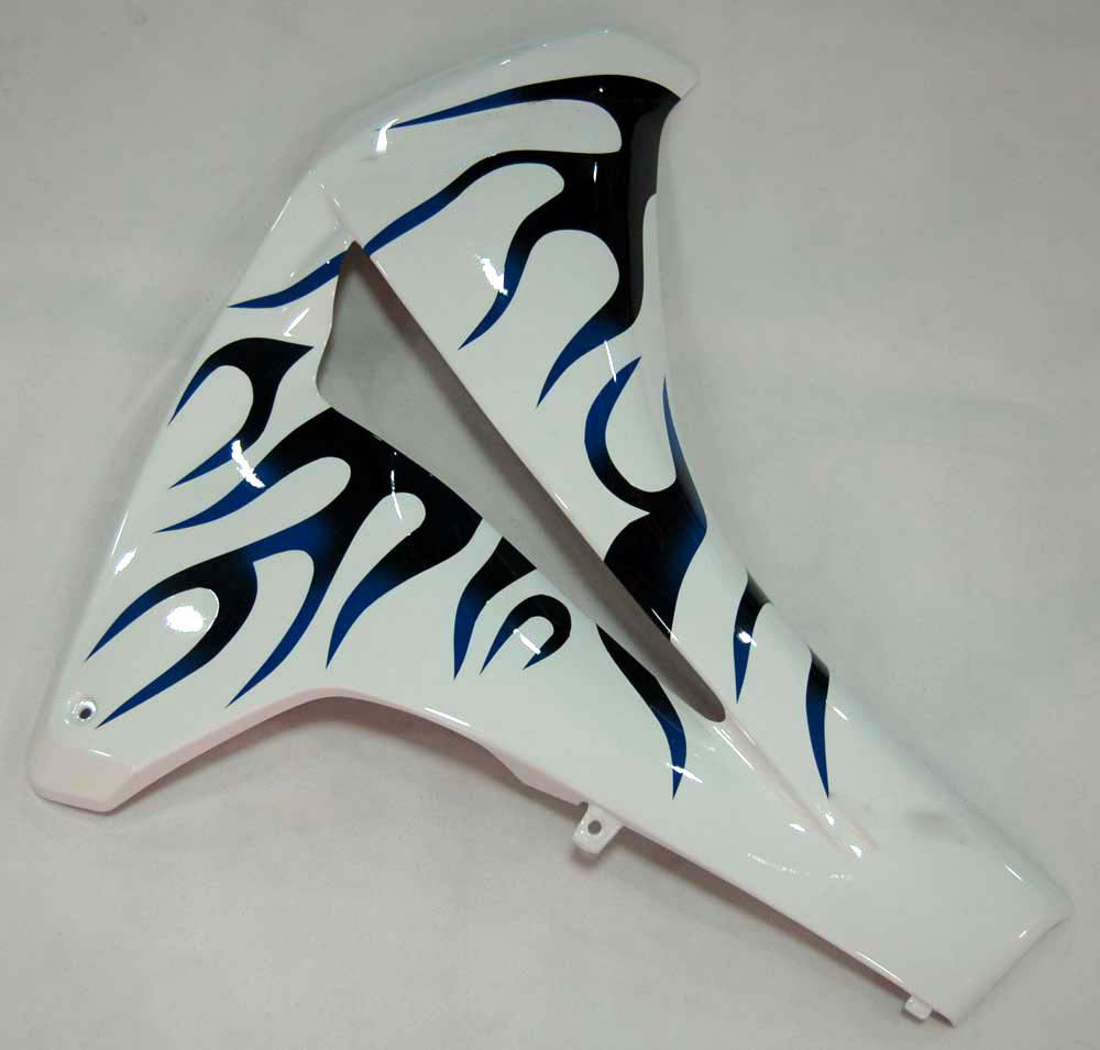 Carénages Amotopart 2008-2011 Honda CBR 1000 RR Blanc &amp; Bleu Noir Flame Generic