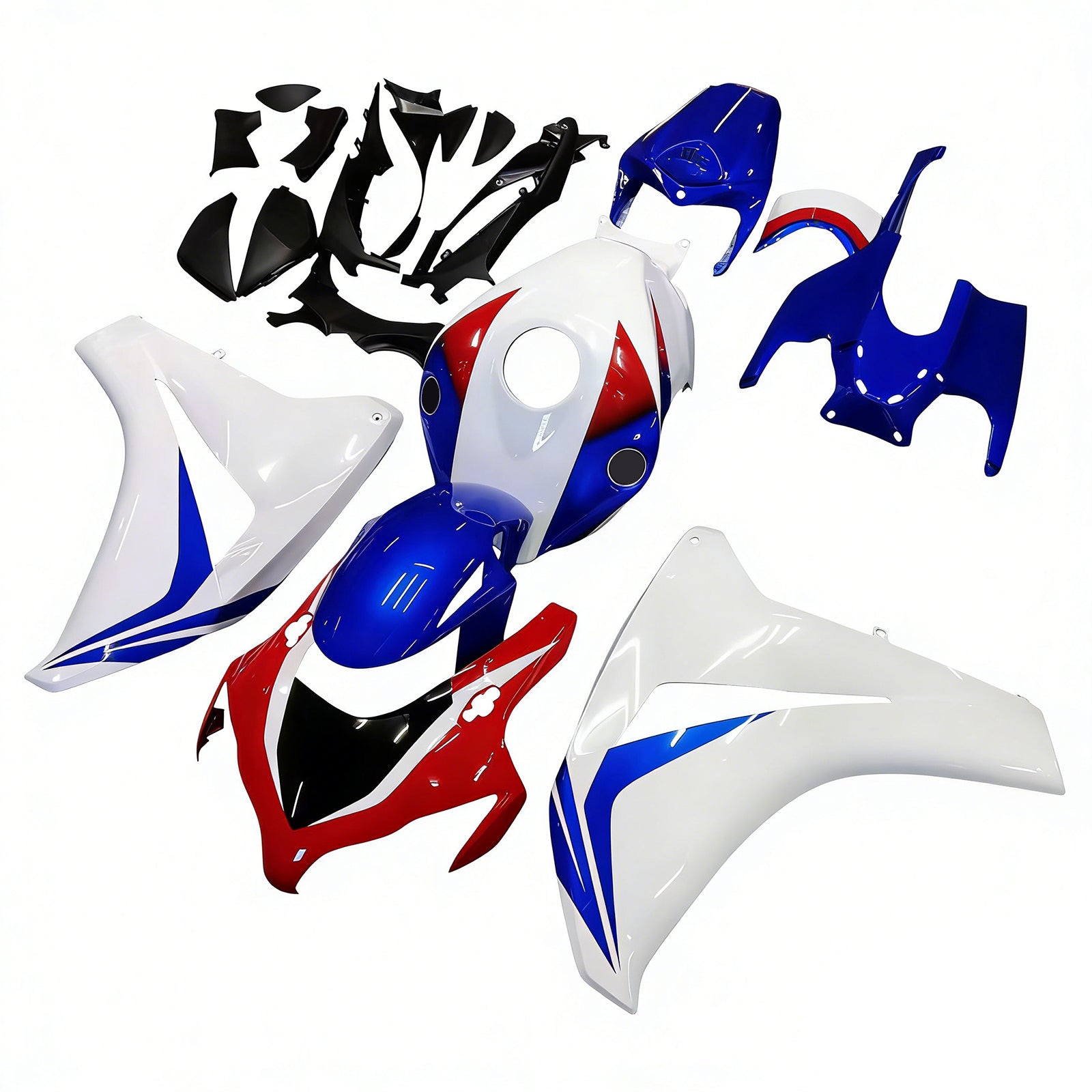 Amotopart Carénages 2008-2011 Honda CBR 1000 RR Rouge Blanc Bleu HRC Generic