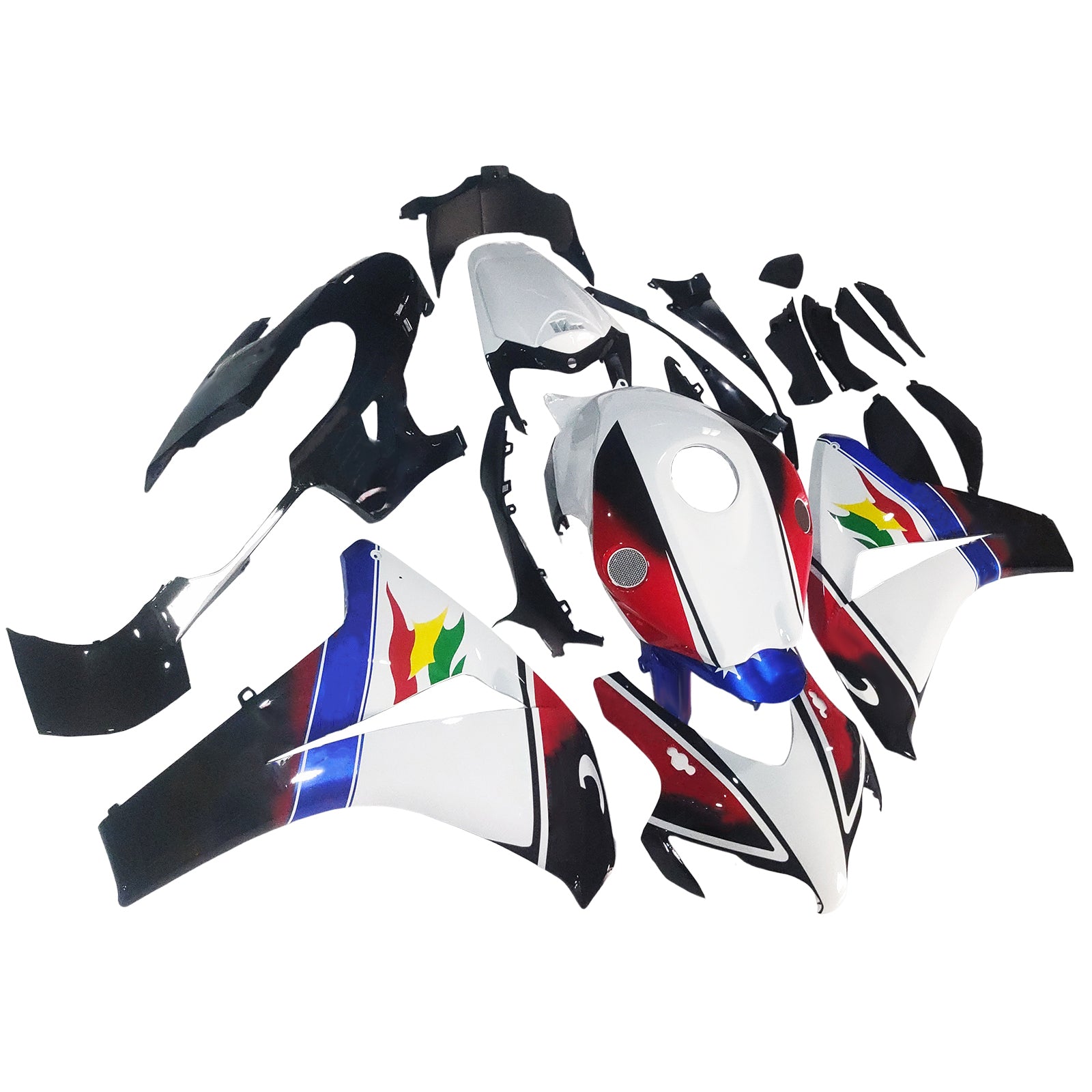 Carene Amotopart 2008-2011 Honda CBR 1000 RR Multicolor Eurobet Generic