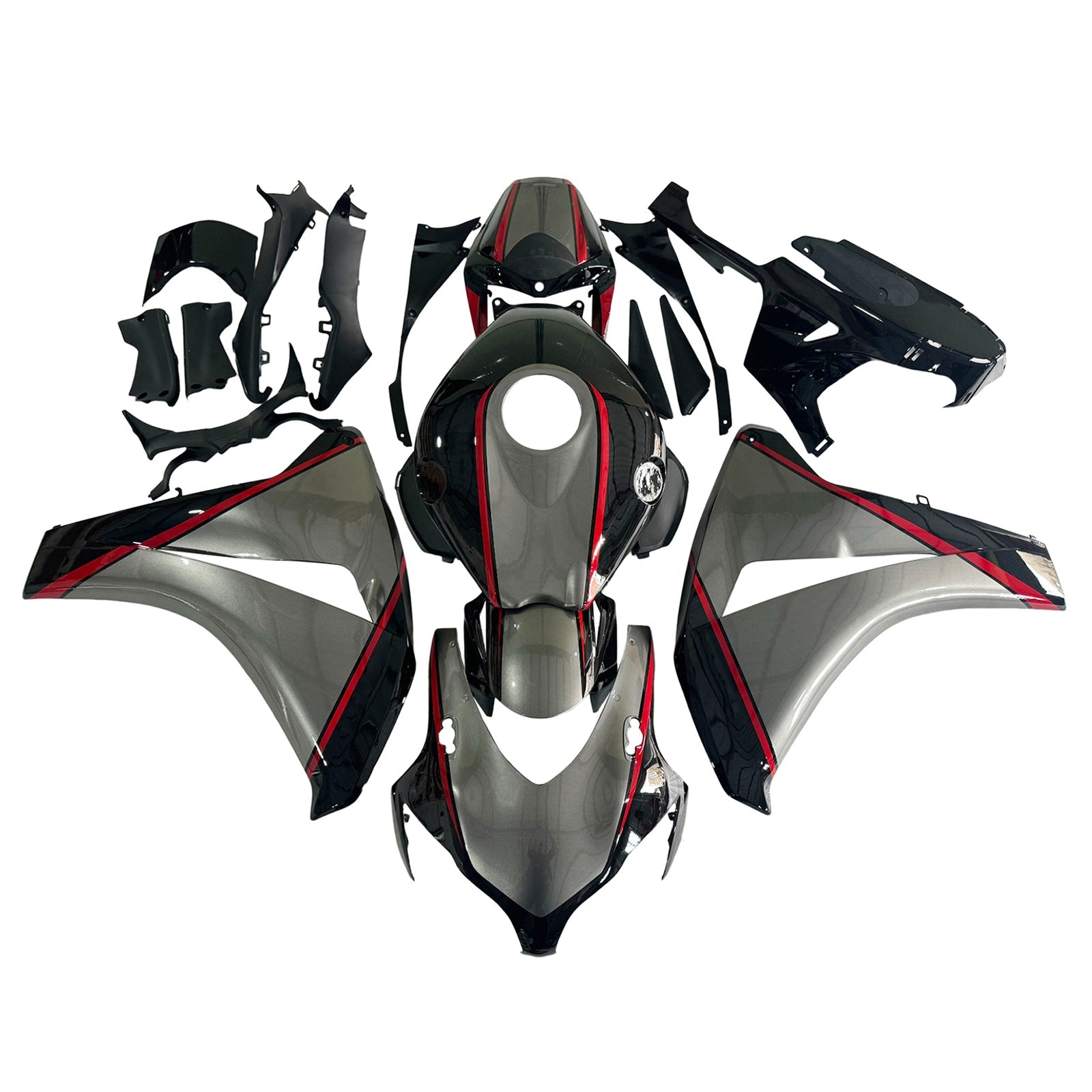 Amotopart Honda CBR1000RR 2008-2011 Kit Carénage Carrosserie Plastique ABS