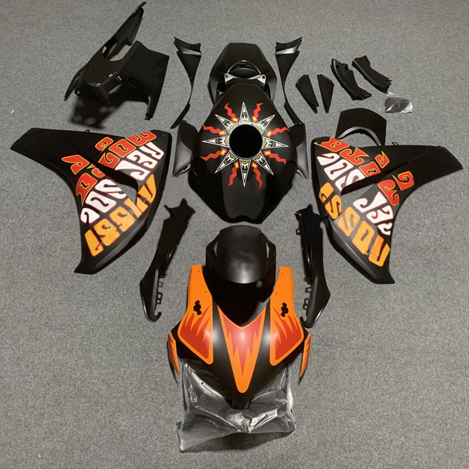 Amotopart Honda CBR1000RR 2008-2011 Kit Carrosserie Plastic ABS