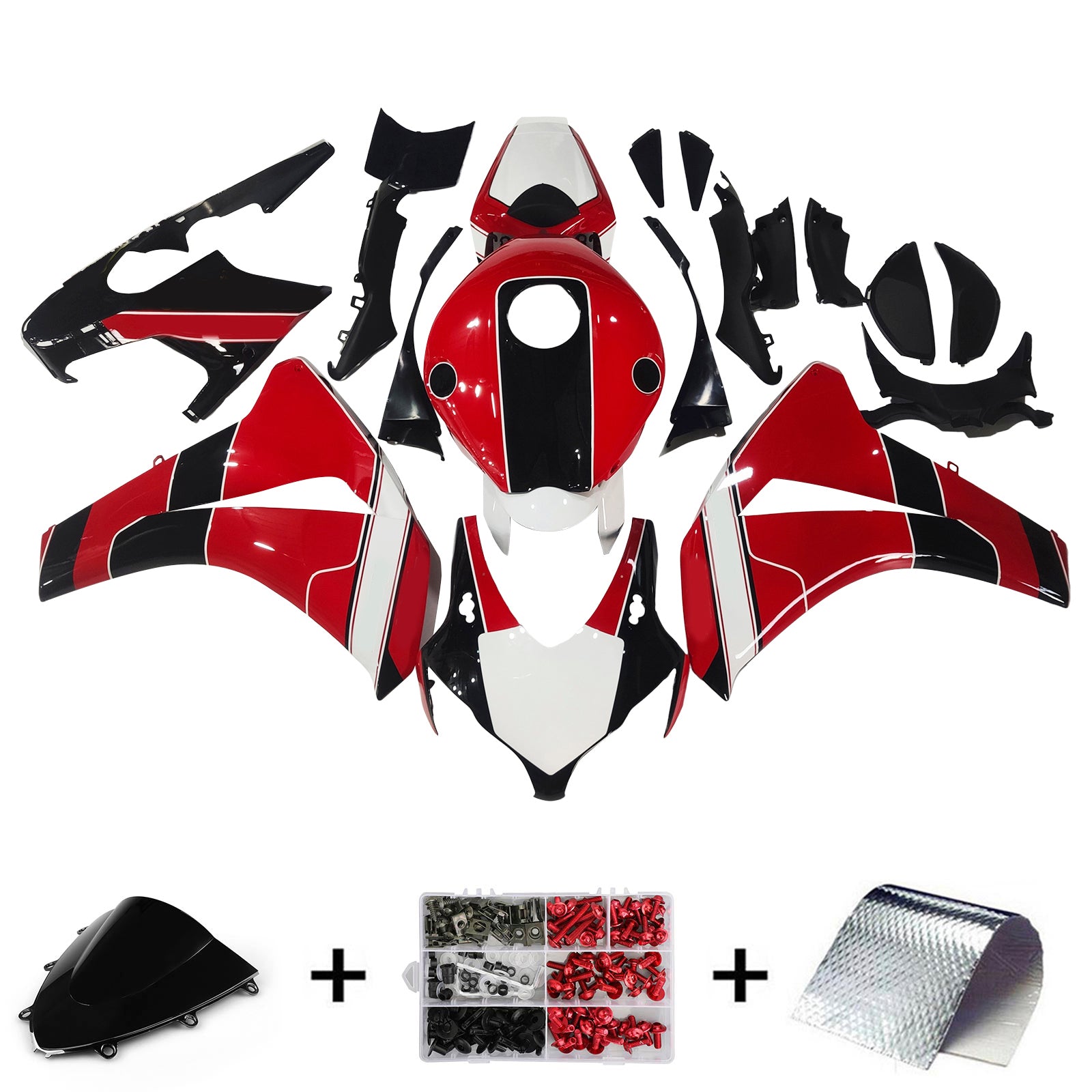 Amotopart Honda CBR1000RR 2008-2011 ABS kunststof carrosseriekuipset