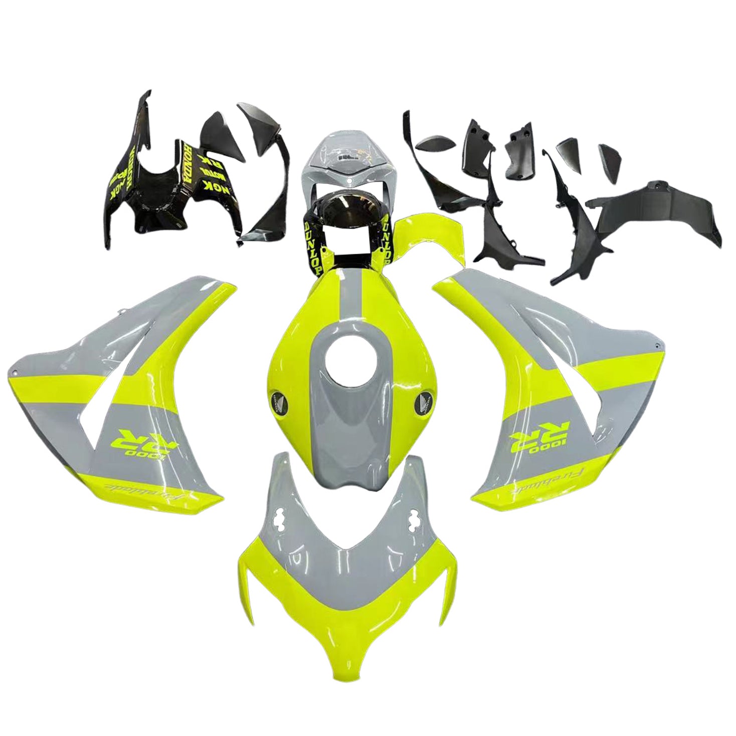 Amotopart Honda CBR1000RR 2008-2011 Kit Carrosserie Plastic Abs