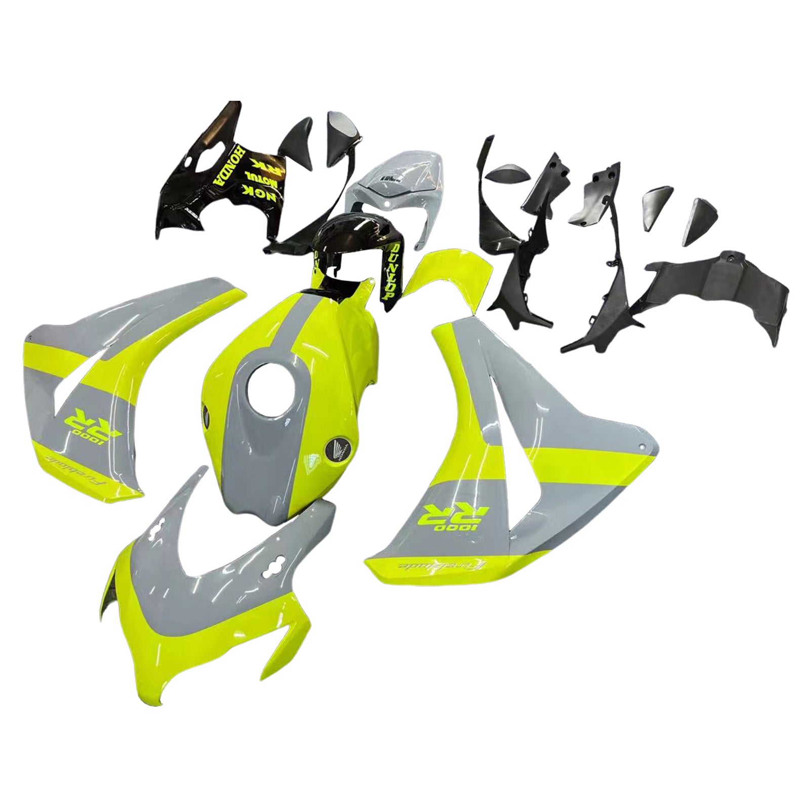 Amotopart Honda CBR1000RR 2008-2011 Kit Carénage Carrosserie Plastique ABS