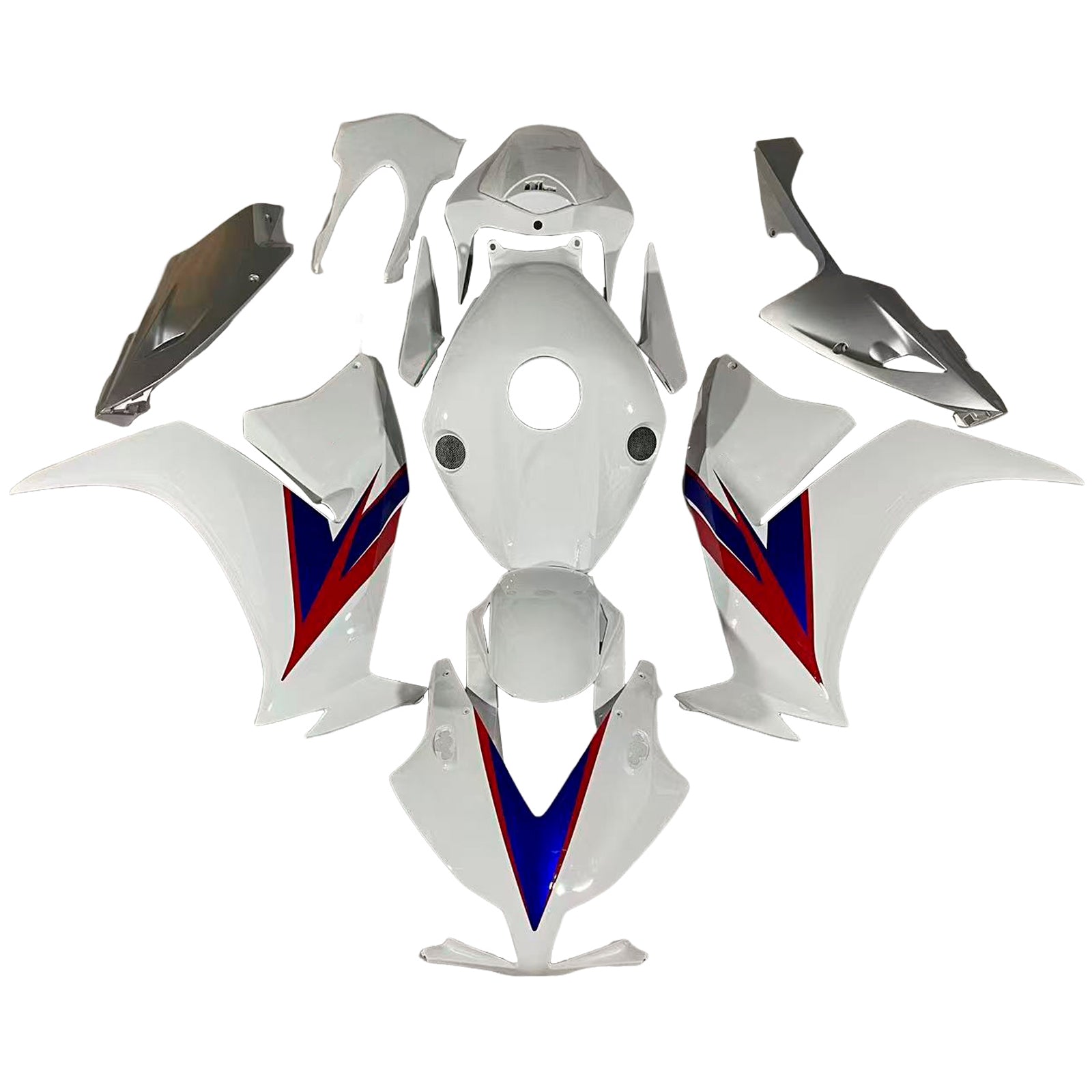 Amotopart stroomlijnkappen 2012-2016 Honda CBR1000RR HRC Wit CBR Generiek