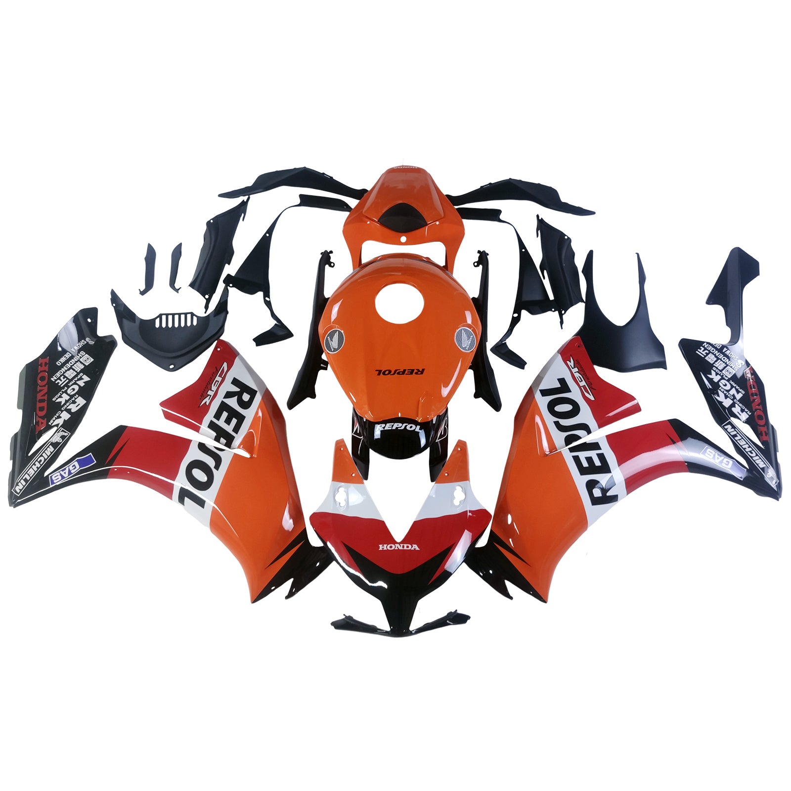 Carenados Amotopart 2012-2016 Honda CBR1000RR Repsol Naranja Genérico