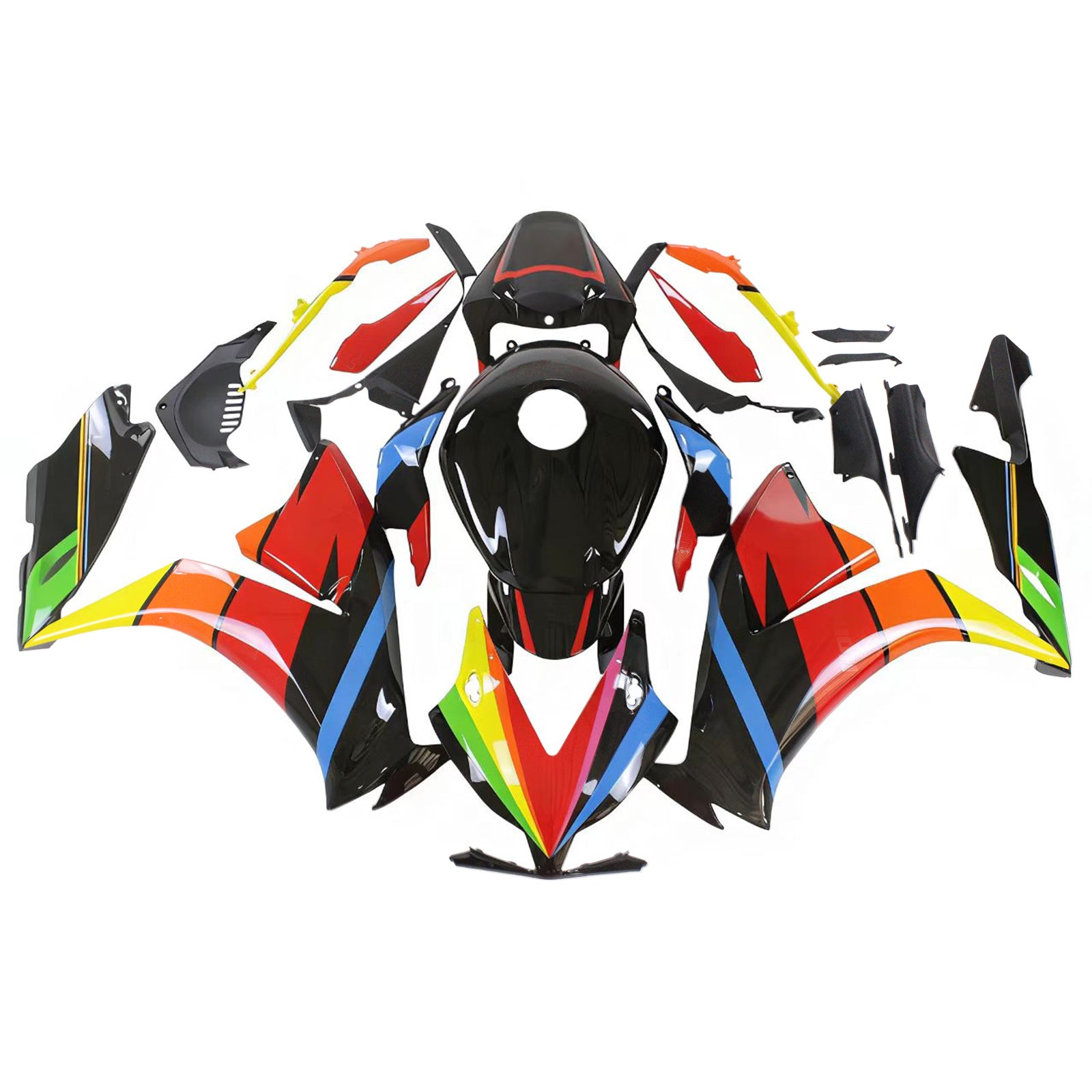 Amotopart Honda CBR1000RR 2012-2016 Kit Carénage Carrosserie Plastique ABS