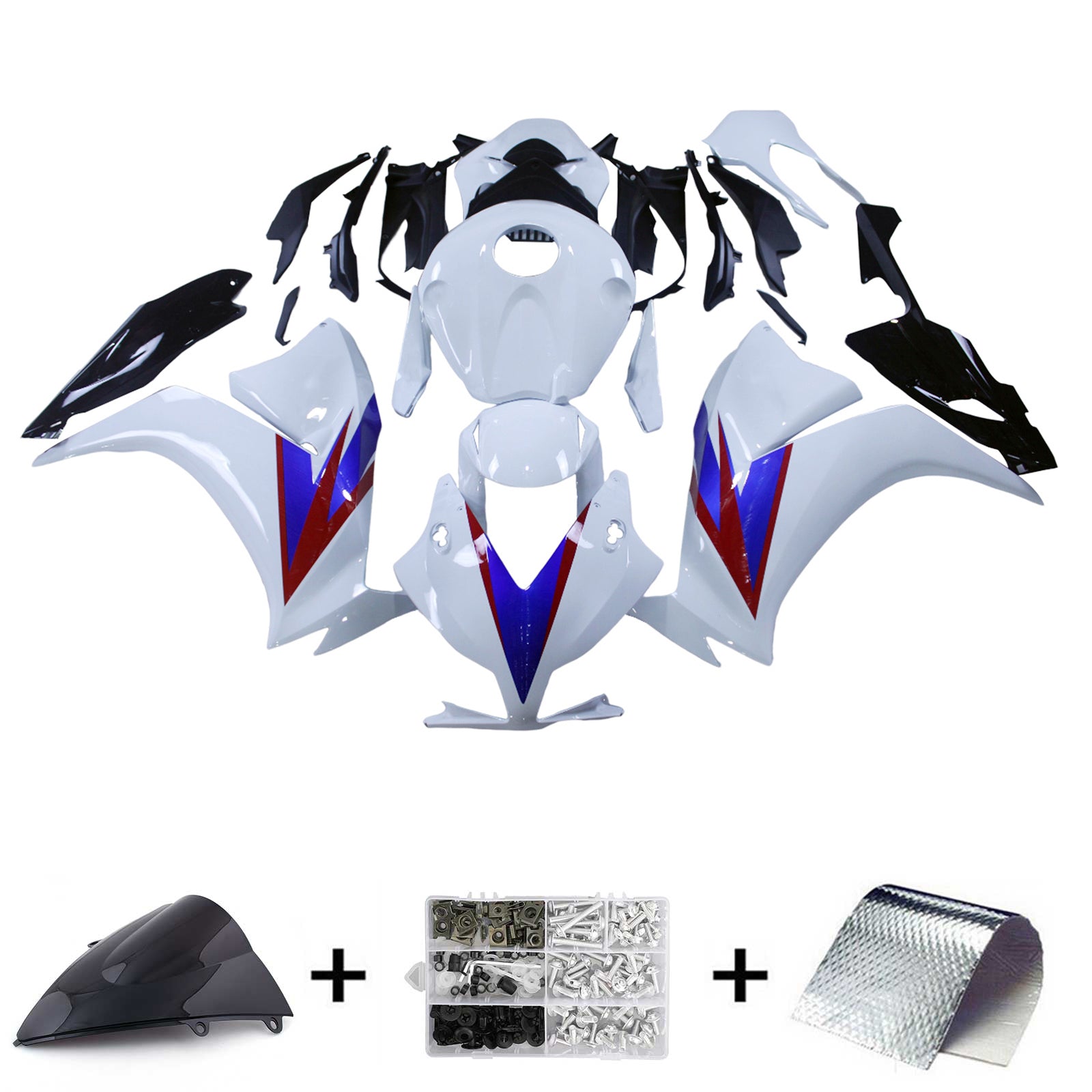 Amotopart Honda CBR1000RR 2012-2016 ABS muovinen korin suojasarja