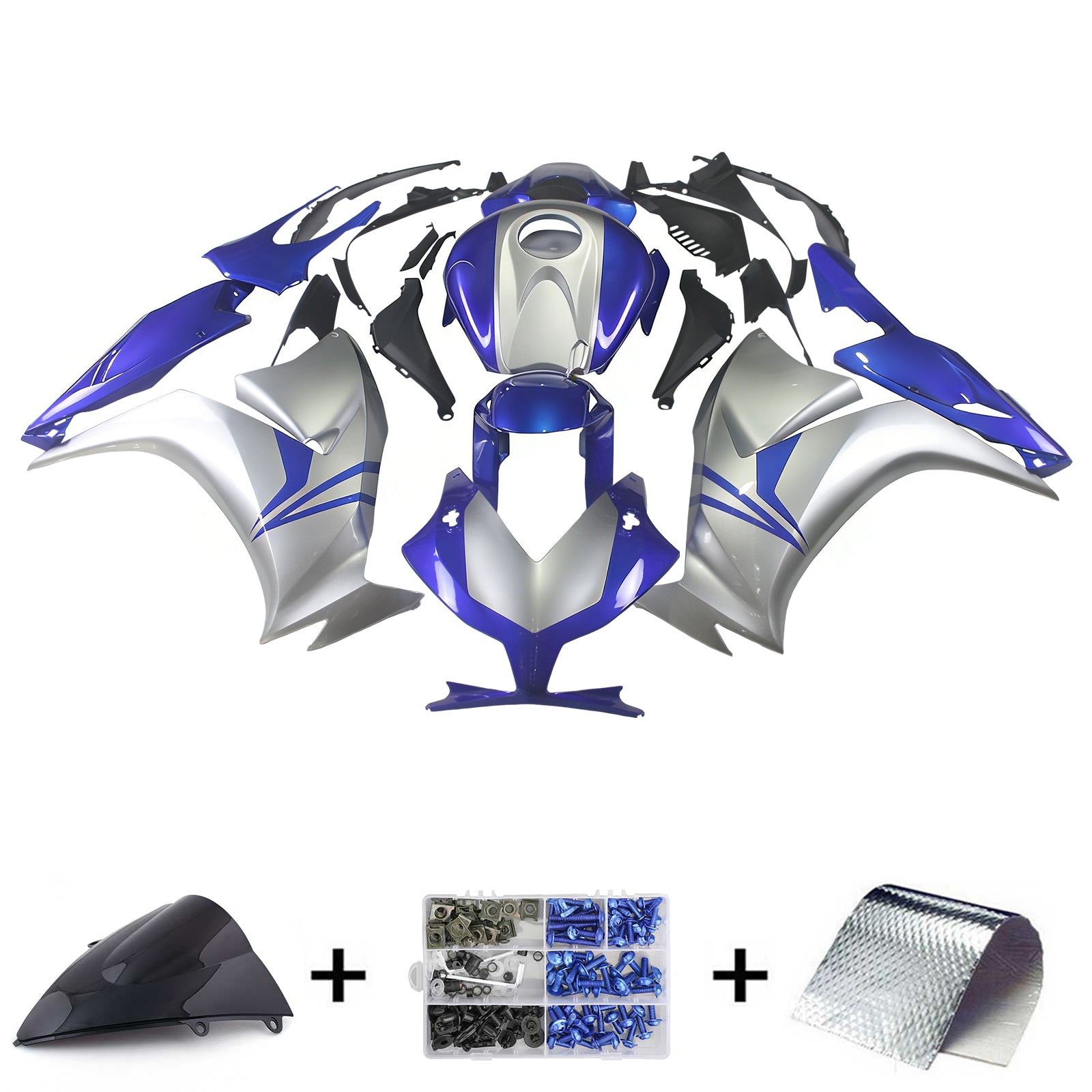 Amotopart Honda CBR1000RR 2012-2016 Kit Carénage Carrosserie Plastique ABS