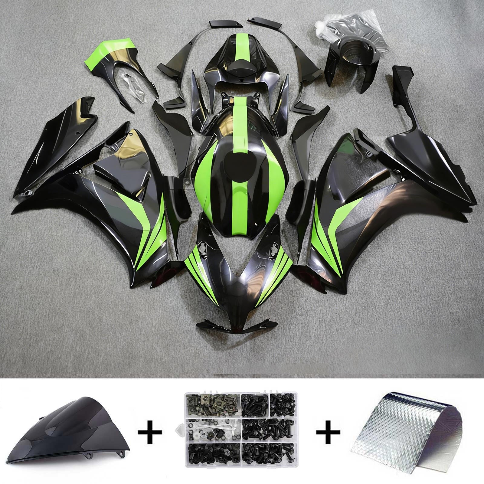 Amotopart Honda CBR1000RR 2012-2016 Kit Carénage Carrosserie Plastique ABS