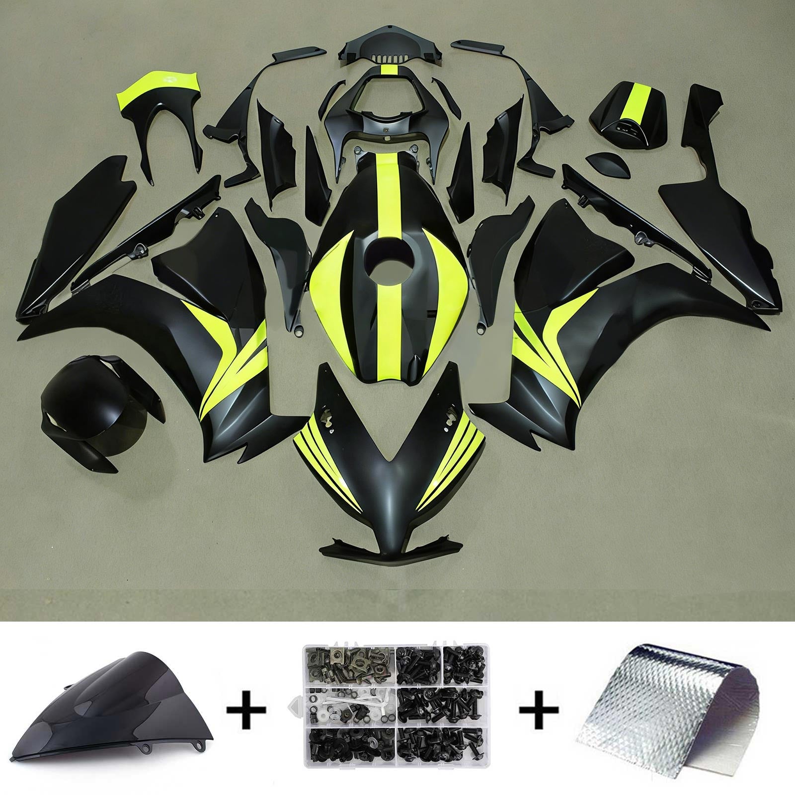 Amotopart Honda CBR1000RR 2012-2016 Kit Carénage Carrosserie Plastique ABS