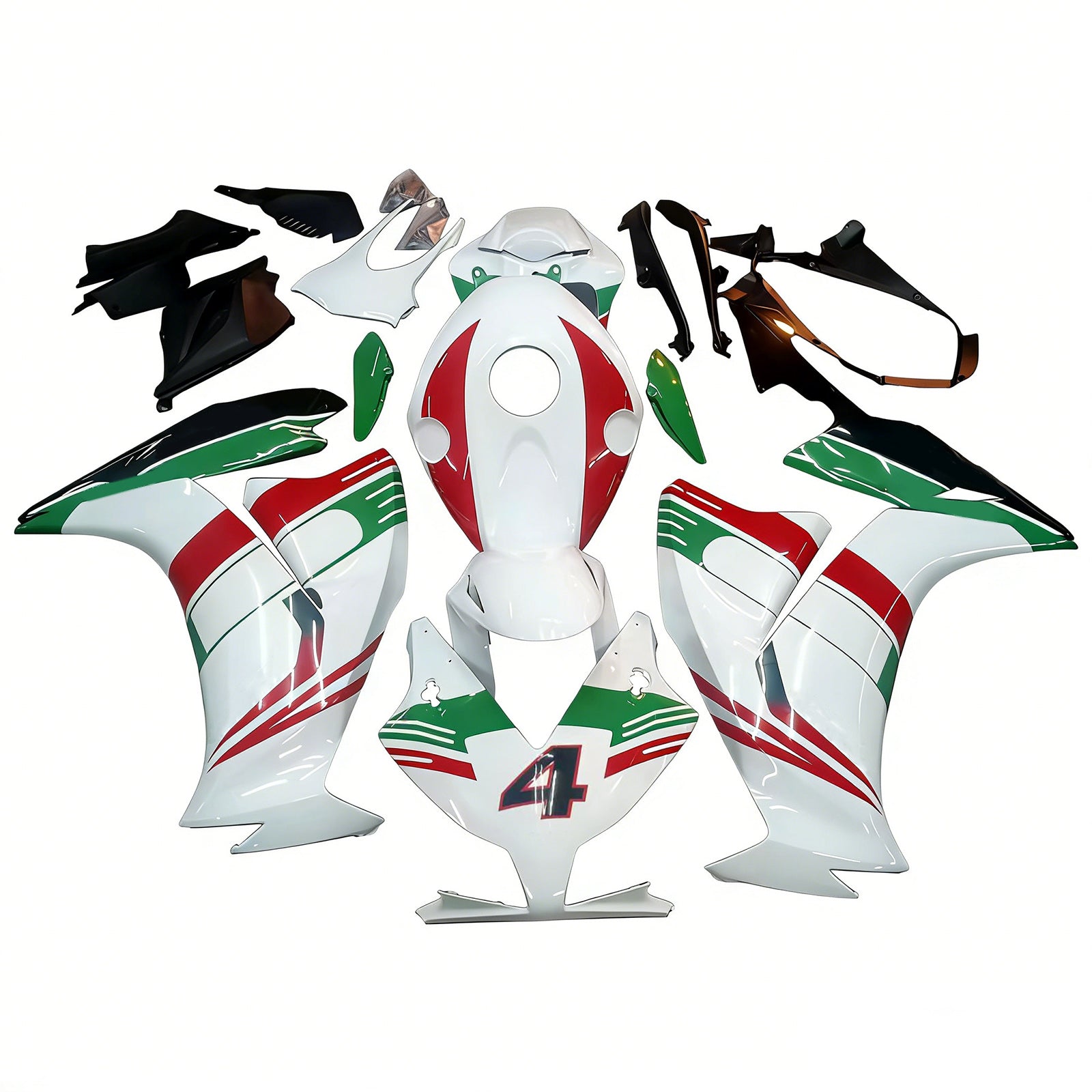 Amotopart Honda CBR1000RR 2012-2016 Kit carenatura carrozzeria in plastica ABS