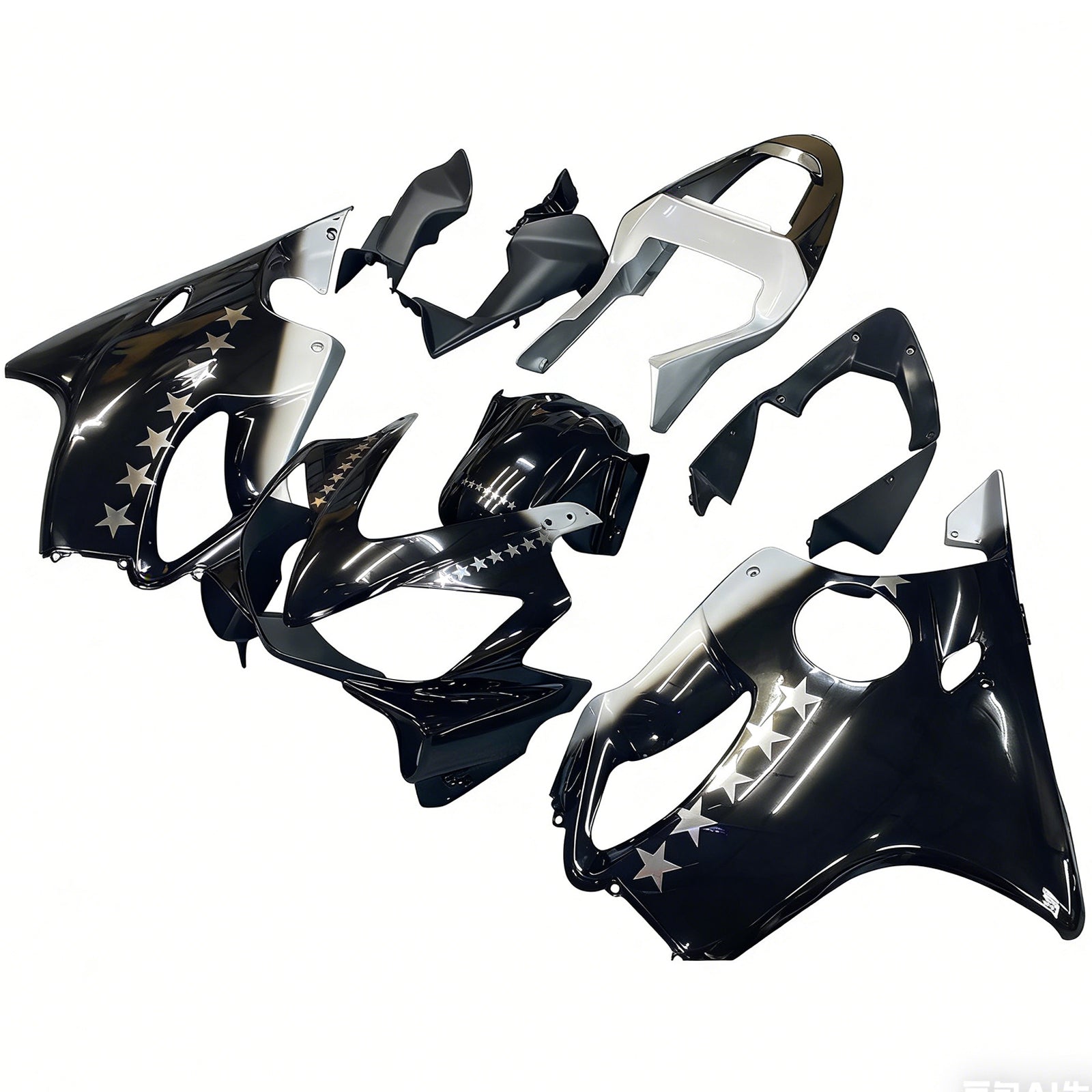 Carene Amotopart 2001-2003 Honda CBR 600 F4i Nero SevenStars Generico