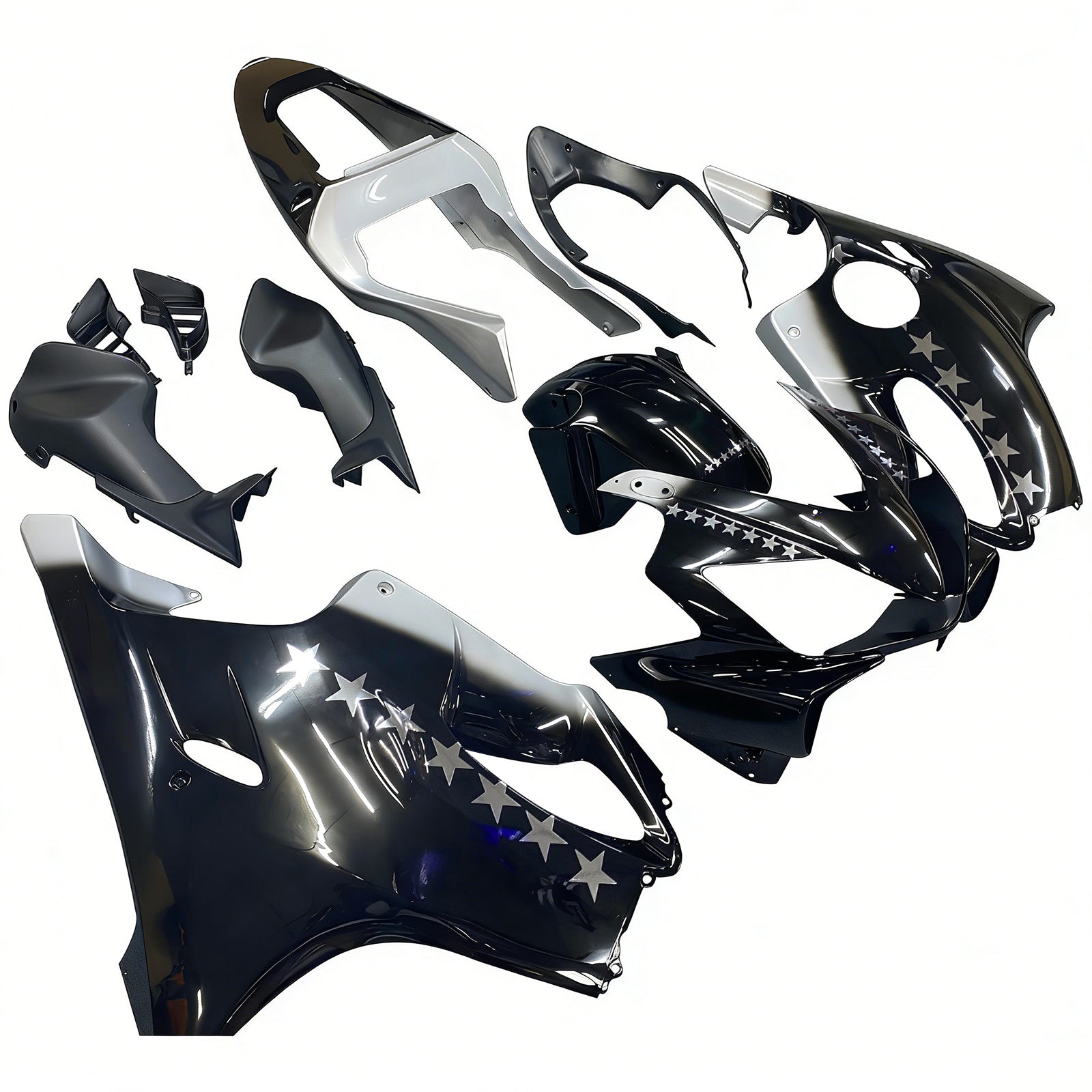 Carene Amotopart 2001-2003 Honda CBR 600 F4i Nero SevenStars Generico