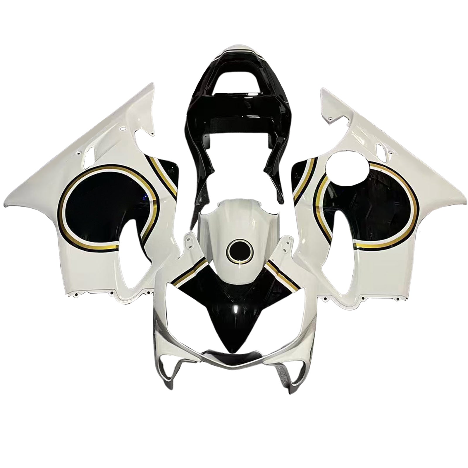 Ranging AMOTOPART 2001-2003 Honda CBR 600 F4i White & Black Lucky Strike Generic