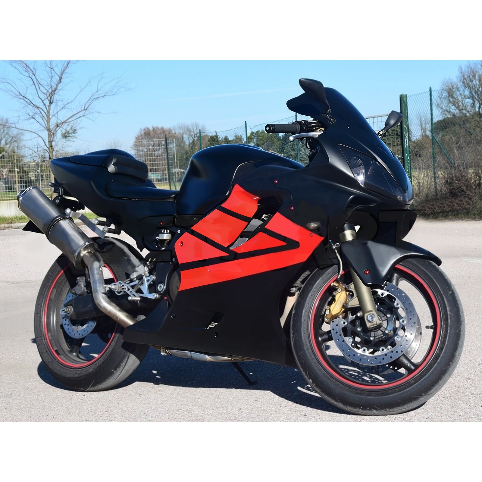 Kit de carenado de inyección, cuerpo de plástico ABS para Honda CBR600 F4I 2001-2003
