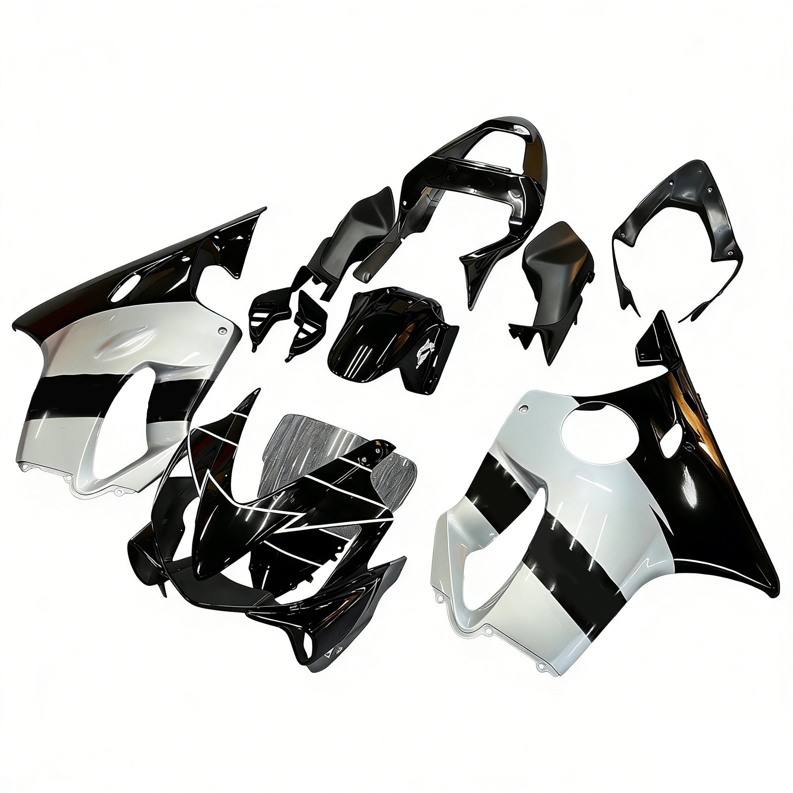 Amotopart Honda CBR600 F4i 2001-2003 Kit Carénage Carrosserie Plastique ABS