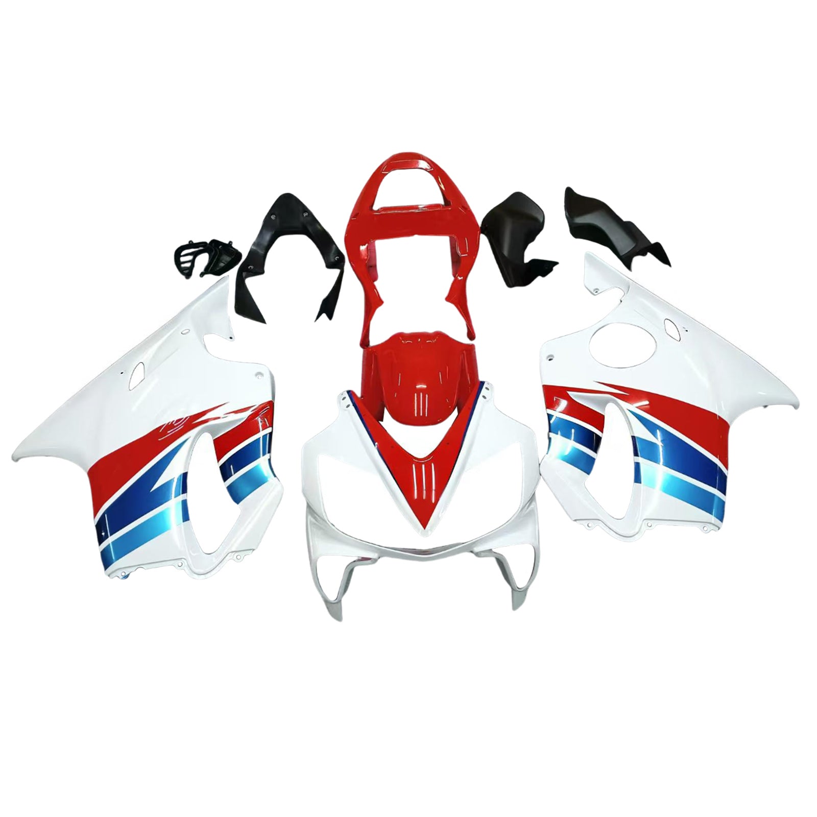 Amotopart Honda CBR600 F4i 2001-2003 Kit carenatura carrozzeria in plastica ABS