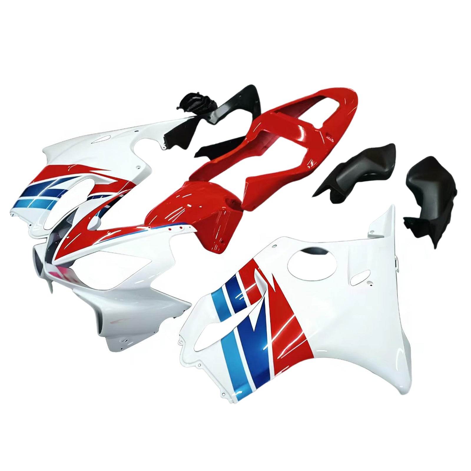Amotopart Honda CBR600 F4i 2001-2003 Kit Carénage Carrosserie Plastique ABS
