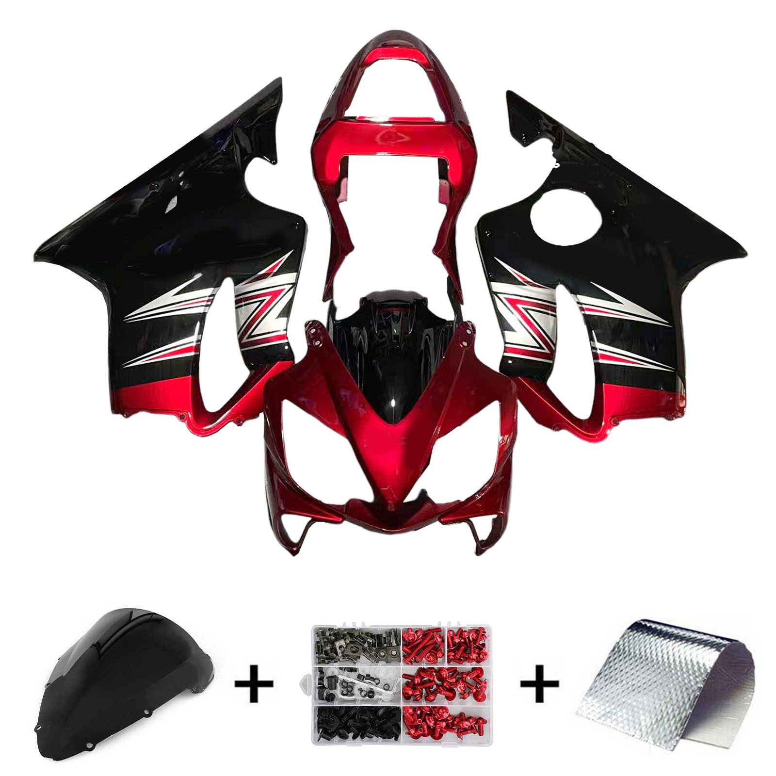Amotopart Honda CBR600 F4i 2001-2003 Zestaw owiewek plastikowych ABS