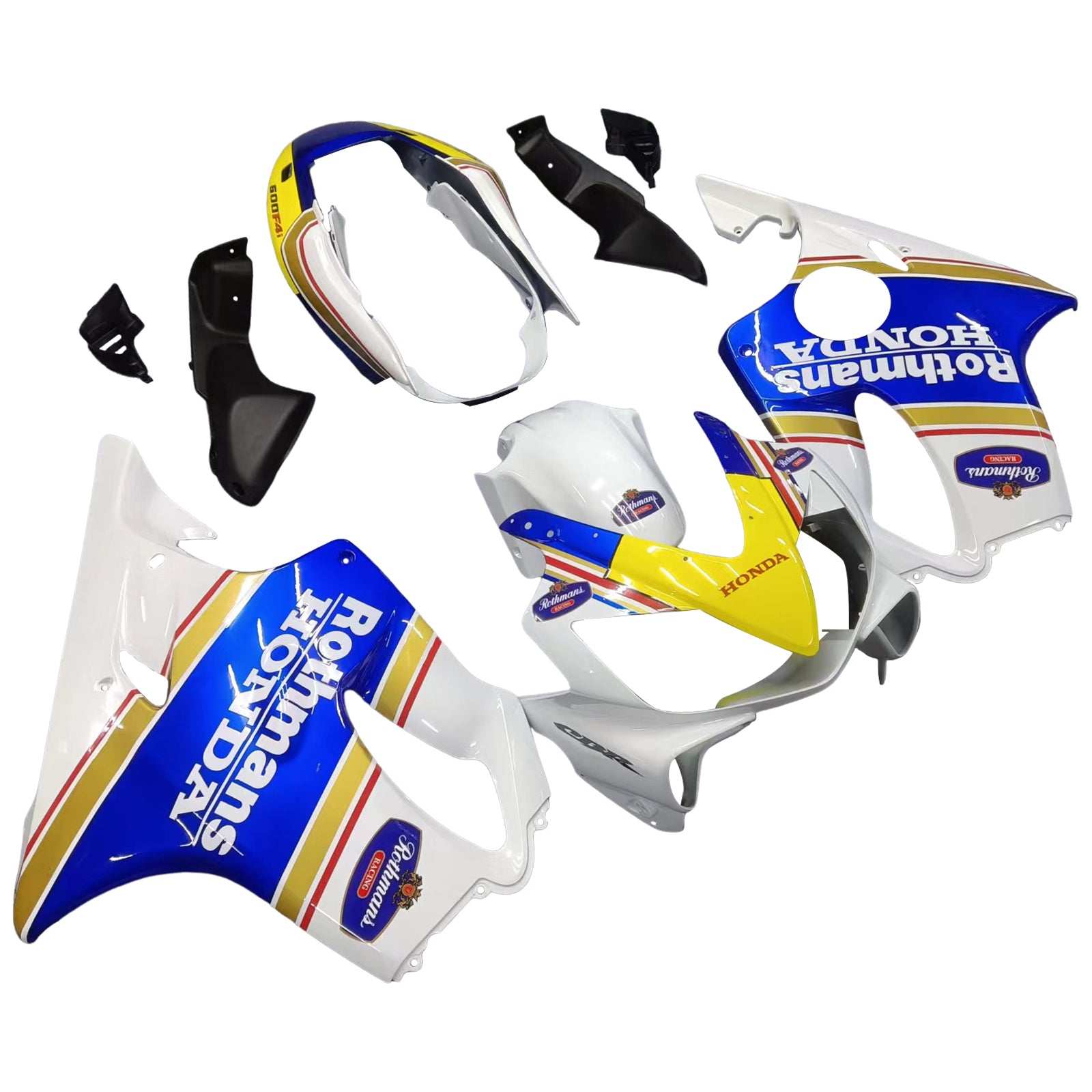 Amotopart Fairings 2004-2007 Honda CBR 600 F4i White Rothmans Honda Generic