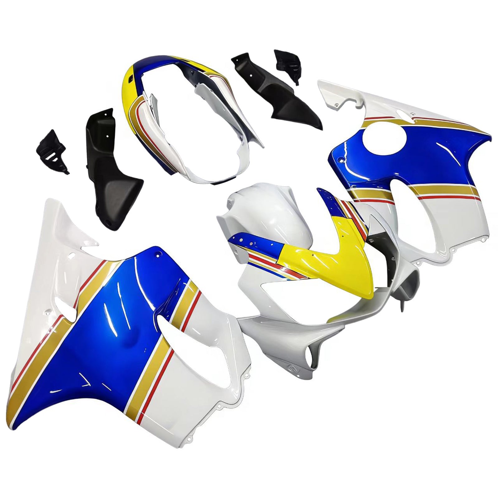 Carénages Amotopart 2004-2007 Honda CBR 600 F4i Blanc Rothmans Honda Generic