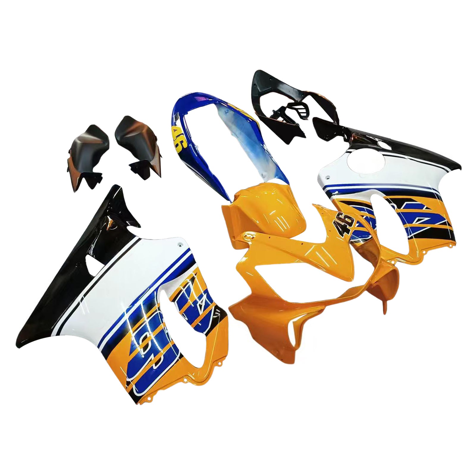 Carénages Amotopart 2004-2007 Honda CBR 600 F4i Multicolore No.46 Azzurro Generic