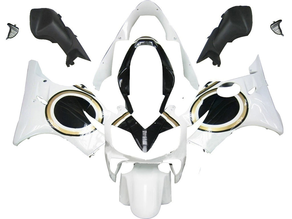 Amotopart stroomlijnkappen 2004-2007 Honda CBR 600 F4i Wit Lucky Strike Generiek