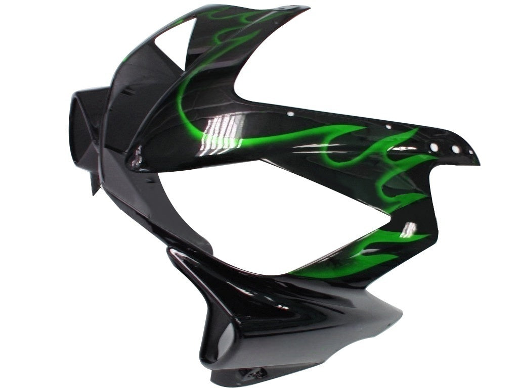 Amotopart stroomlijnkappen 2004-2007 Honda CBR 600 F4i zwart-groene vlam generiek