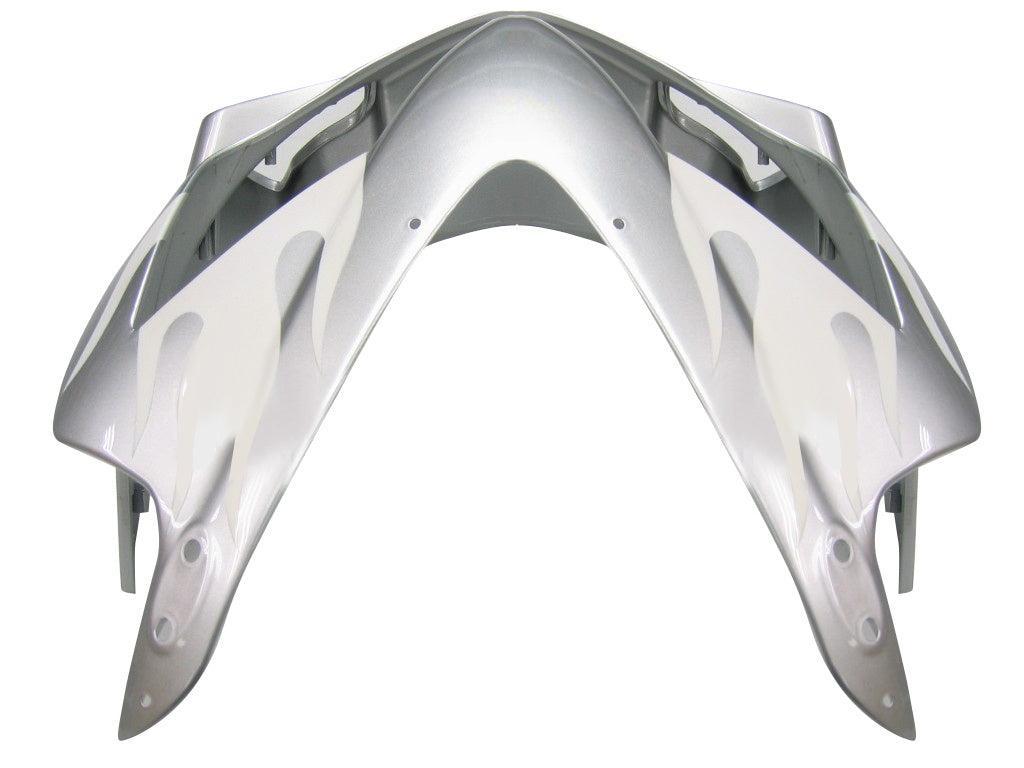 Carénages Amotopart 2004-2007 Honda CBR 600 F4i Silver &amp; White Flame Generic