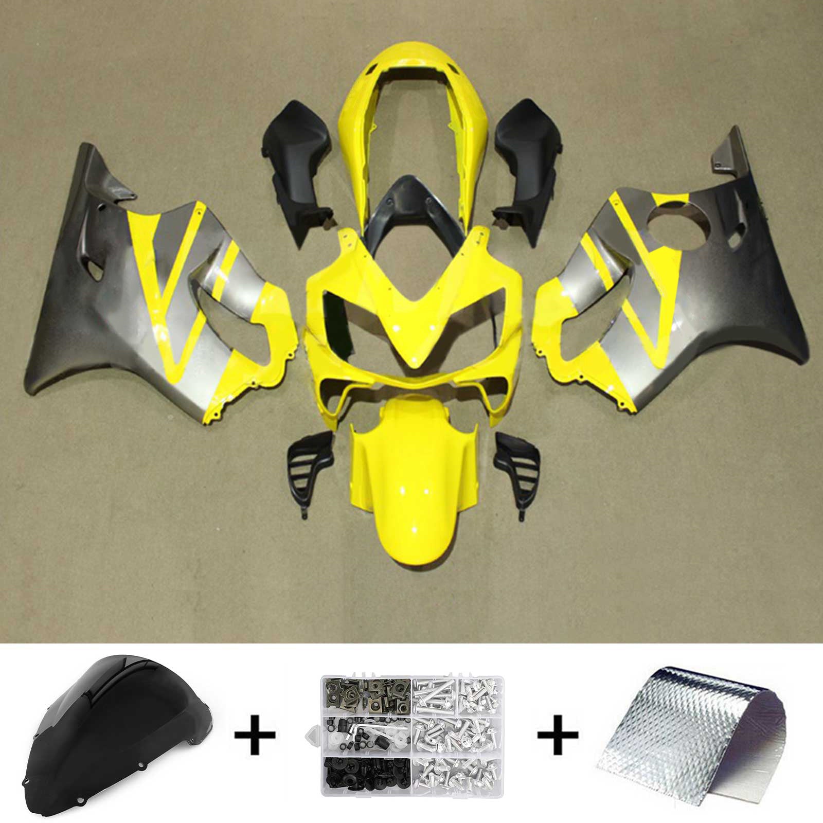 Amotopart Honda CBR600 F4i 2004-2007 Kit carenatura carrozzeria in plastica ABS