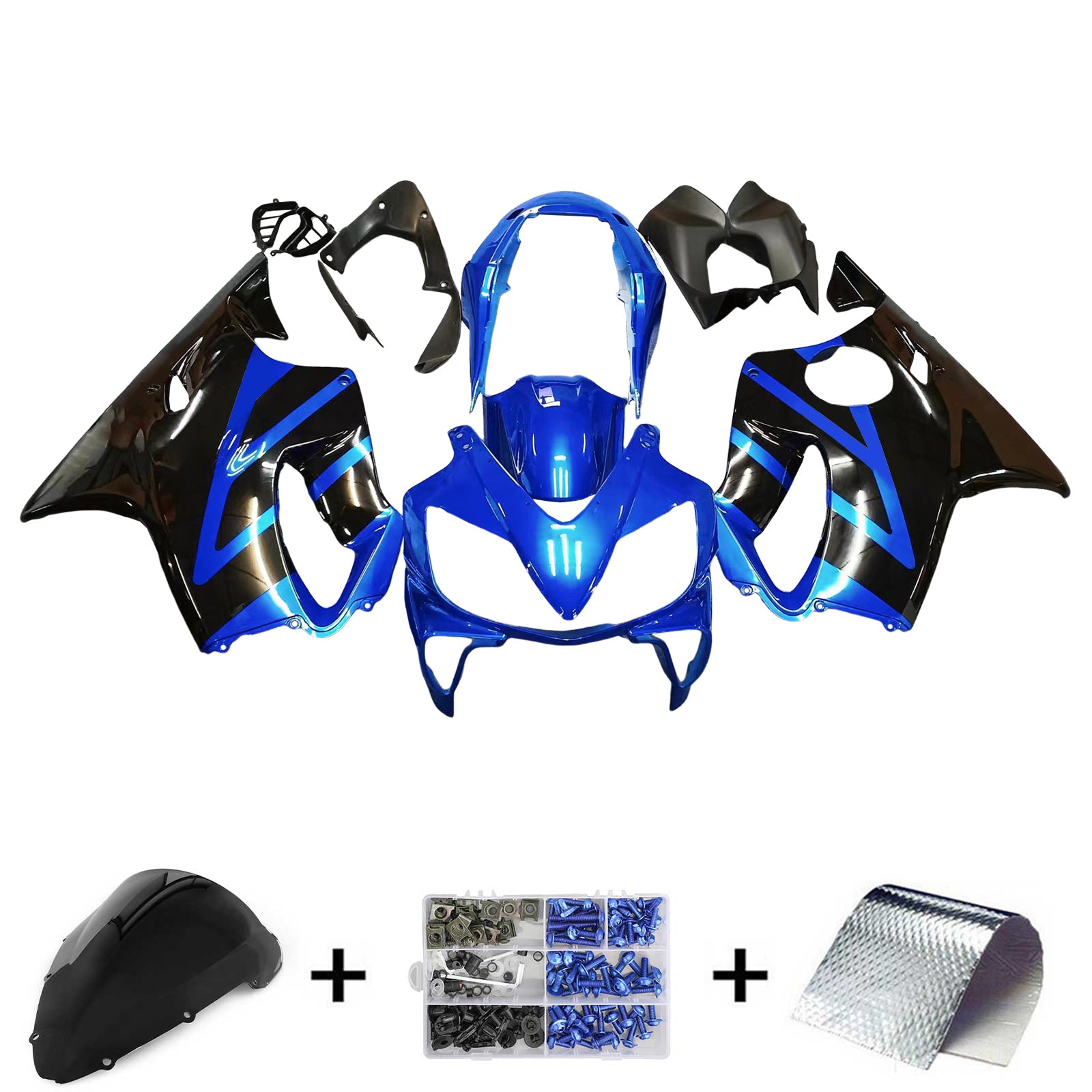 Amotopart Honda CBR600 F4i 2004-2007 Kit Carénage Carrosserie Plastique ABS
