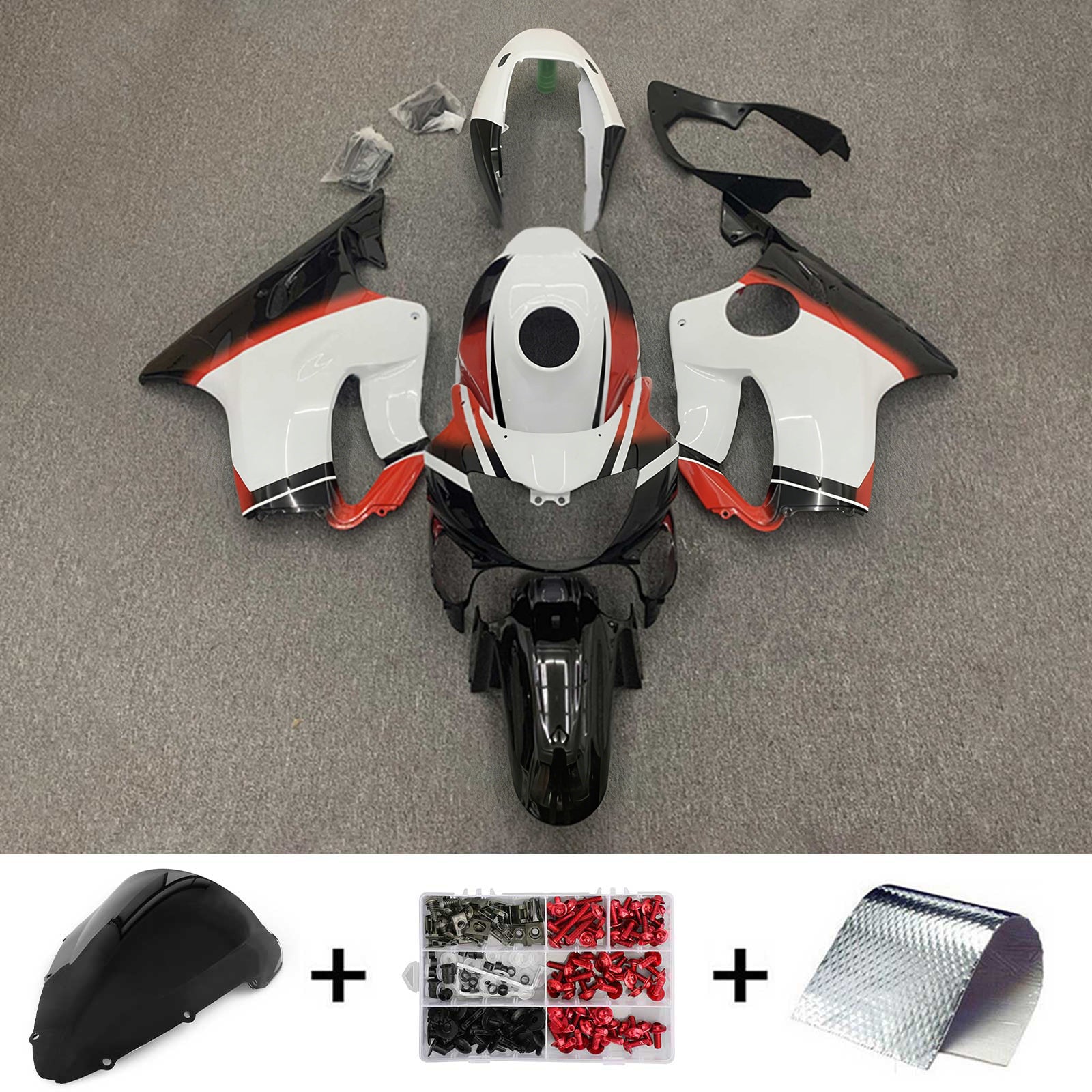 Amotopart Honda CBR600 F4i 2004-2007 Kit carenatura carrozzeria in plastica ABS