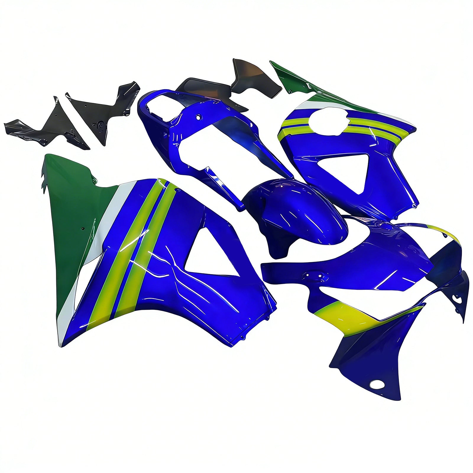 Amotopart Carena 2002-2003 Honda CBR 954 RR Blu e Verde Movistar Generico