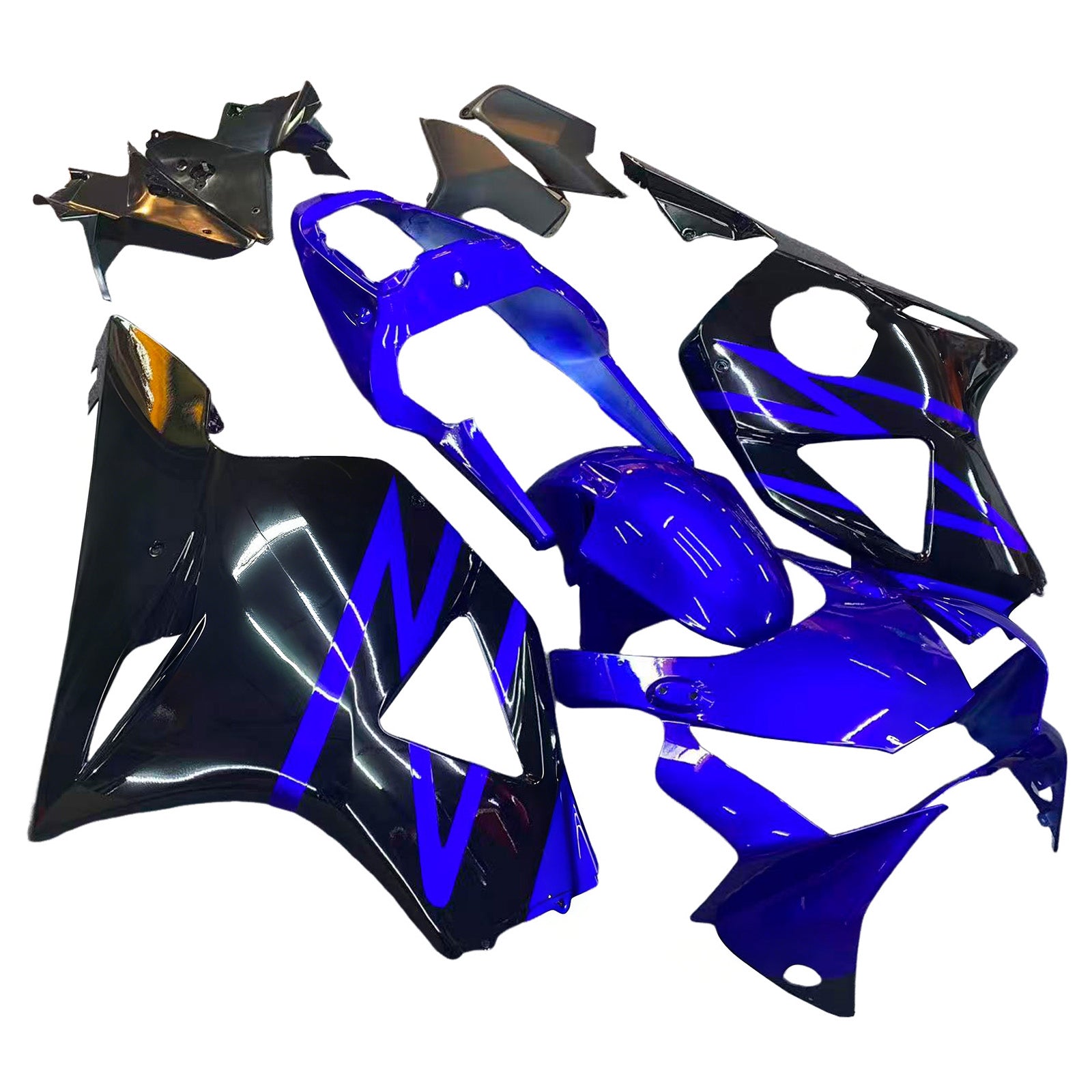 Amotopart Fairing 2002-2003 Honda CBR 954 RR BLEU et noir rr generic