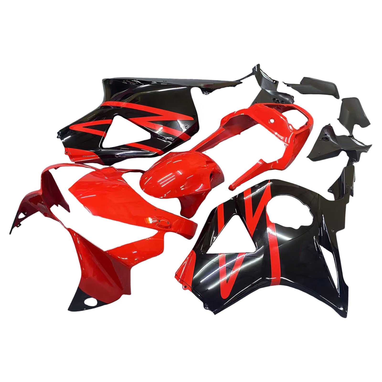 Amotopart stroomlijnkappen 2002-2003 Honda CBR 954 RR rood en zwart RR generiek