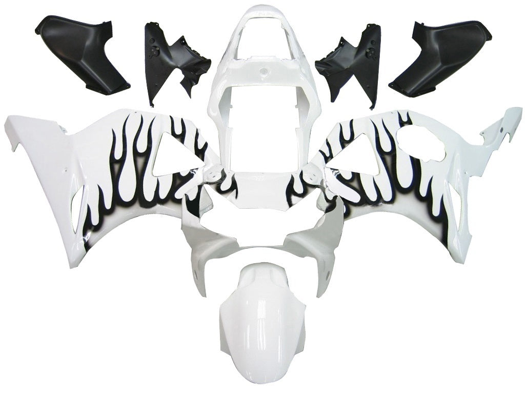 Amotopart Kuip 2002-2003 Honda CBR 954 RR Wit en Zwart Vlam Algemeen