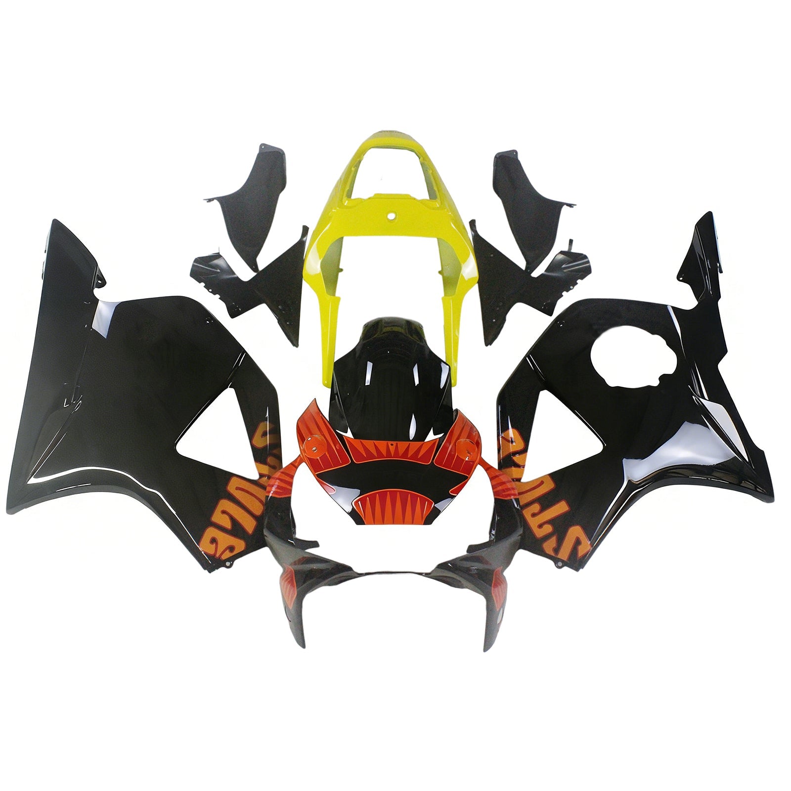 Rangeings Amotopart 2002-2003 Honda CBR 954 RR NOIR Geel Repsol Moto Generic