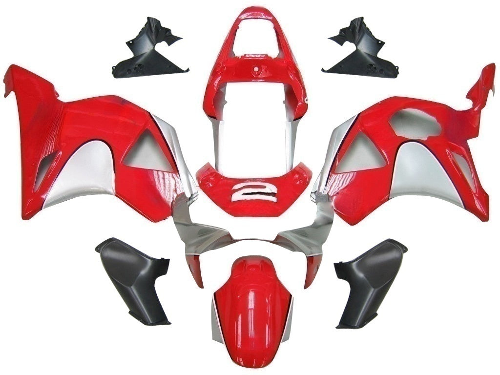 Amotopart Carena 2002-2003 Honda CBR 954 RR Rosso e Argento No.2 Spin's Generic